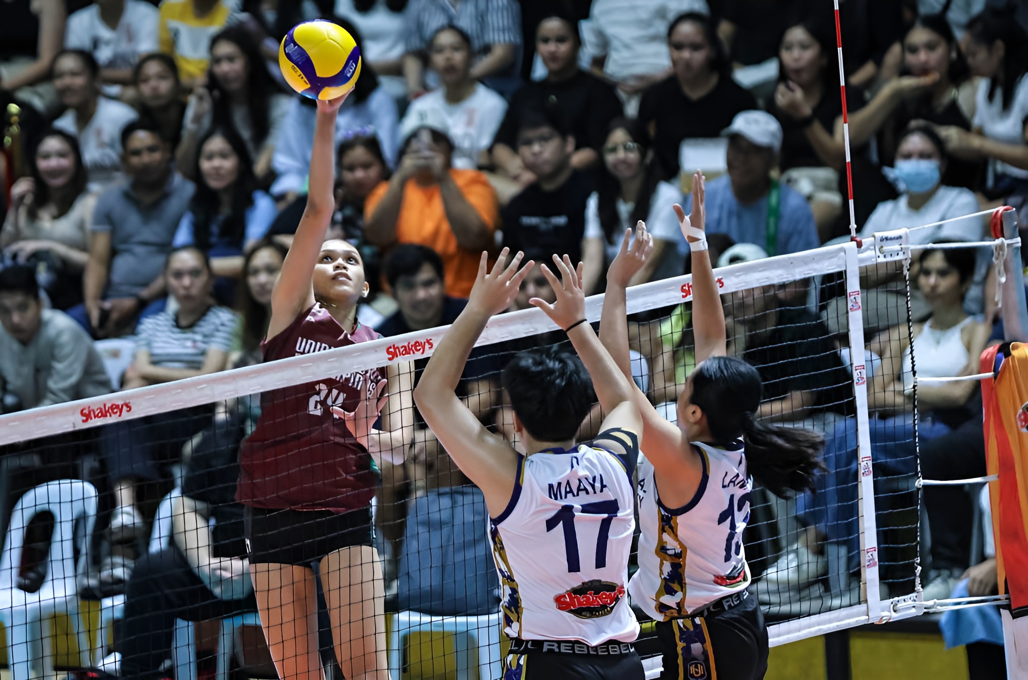 2025-SSL-NU-vs-UP-Casiey-Dongallo Sam Cantada shines as NU overpowers UP to rule SSL Davao leg News NU PSL UP Volleyball - philippine sports news