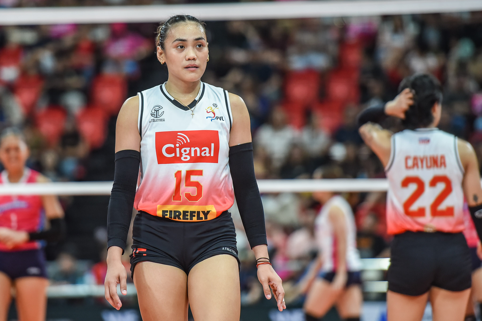 PVL-INV-Creamline-vs.-Cignal-Heather-Guino-o-3058 Creamline rallies past Cignal in five sets for first PVL Invitational win News PVL Volleyball - philippine sports news