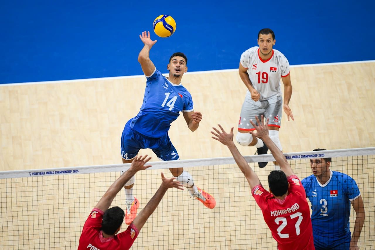 2025-FIVB-MWCH-Iran-vs-Tunisia-Ben-Romdhane Khanzadeh, Sharifi rally Iran past Tunisia, keep MWCH Round-of-16 hopes alive 2025 FIVB World Men’s Championship News Volleyball - philippine sports news