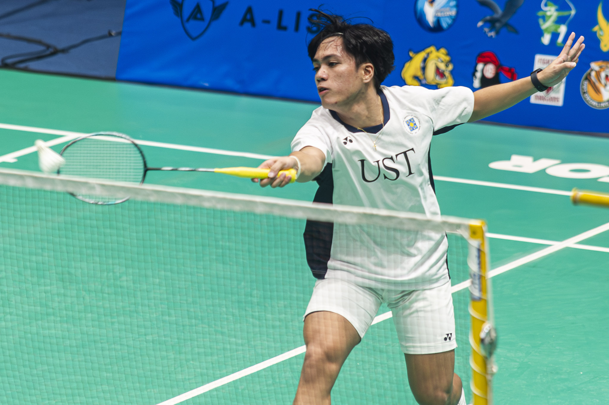 10-19-2025-Badminton-SinglesMS2-USTvsAdU-Ivan-Angelo-Tuazon Cuilao, Tuazon, Galve-Miraflor propels UST to UAAP Men's Badminton playoff vs La Salle AdU Badminton News UAAP UST - philippine sports news