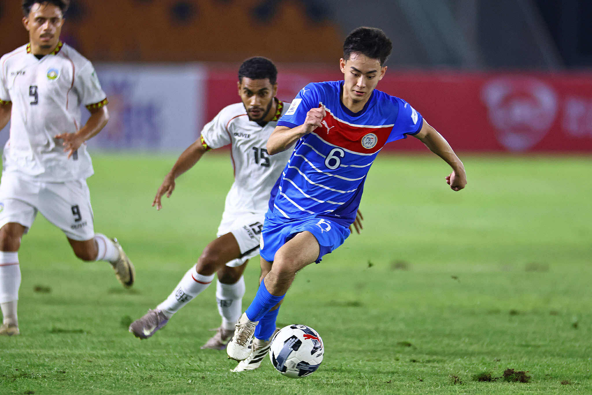 2027-AFC-Asian-Cup-Philippines-vs-Timor-Leste-Sandro-Reyes Philippines climbs to top of Asian Cup Qualis Group A after comeback win over Timor-Leste Football News PMNFT - philippine sports news