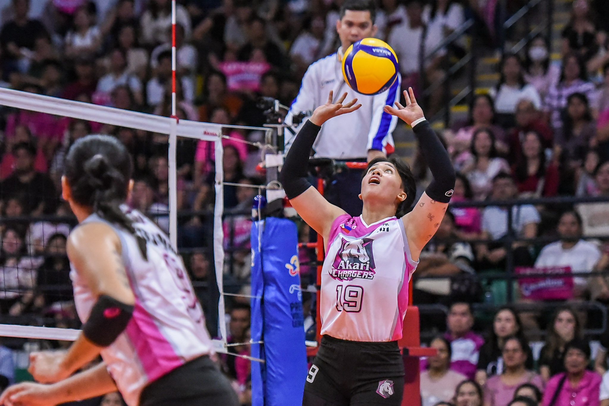 PVL-RC-25-Creamline-vs.-Akari-Mars-Alba-3032 Mars Alba: 'Marami pang kailangan ayusin' despite stellar Akari debut News PVL Volleyball - philippine sports news