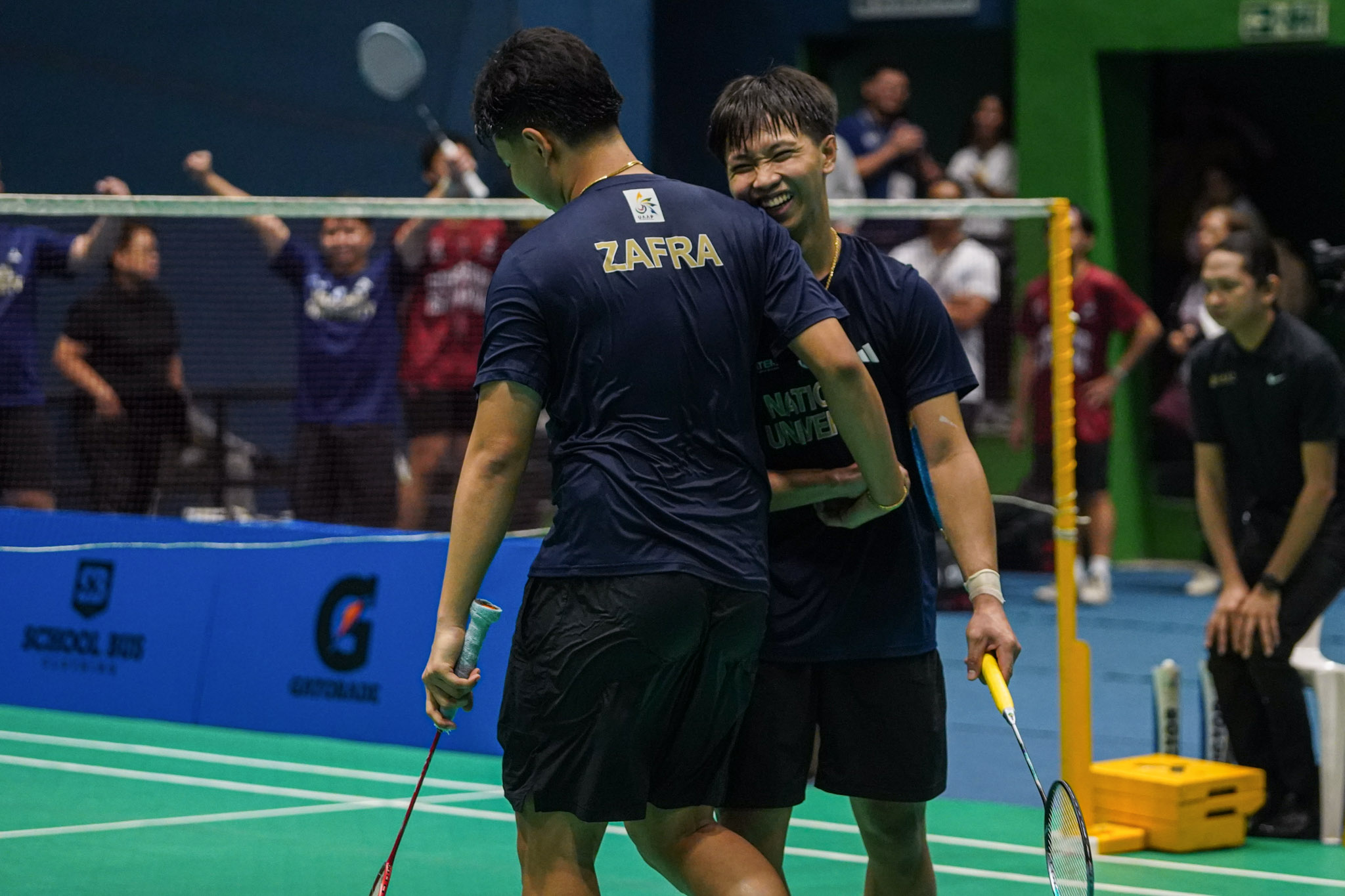 UAAP-88-Badminton-Mens-UP-vs-NU_PEREZ-Marcjoel-ZAFRA-Lanz-09230 UP dethrones NU, sets first-ever UAAP Men's Badminton Final clash vs Ateneo ADMU Badminton DLSU News NU UAAP UP - philippine sports news
