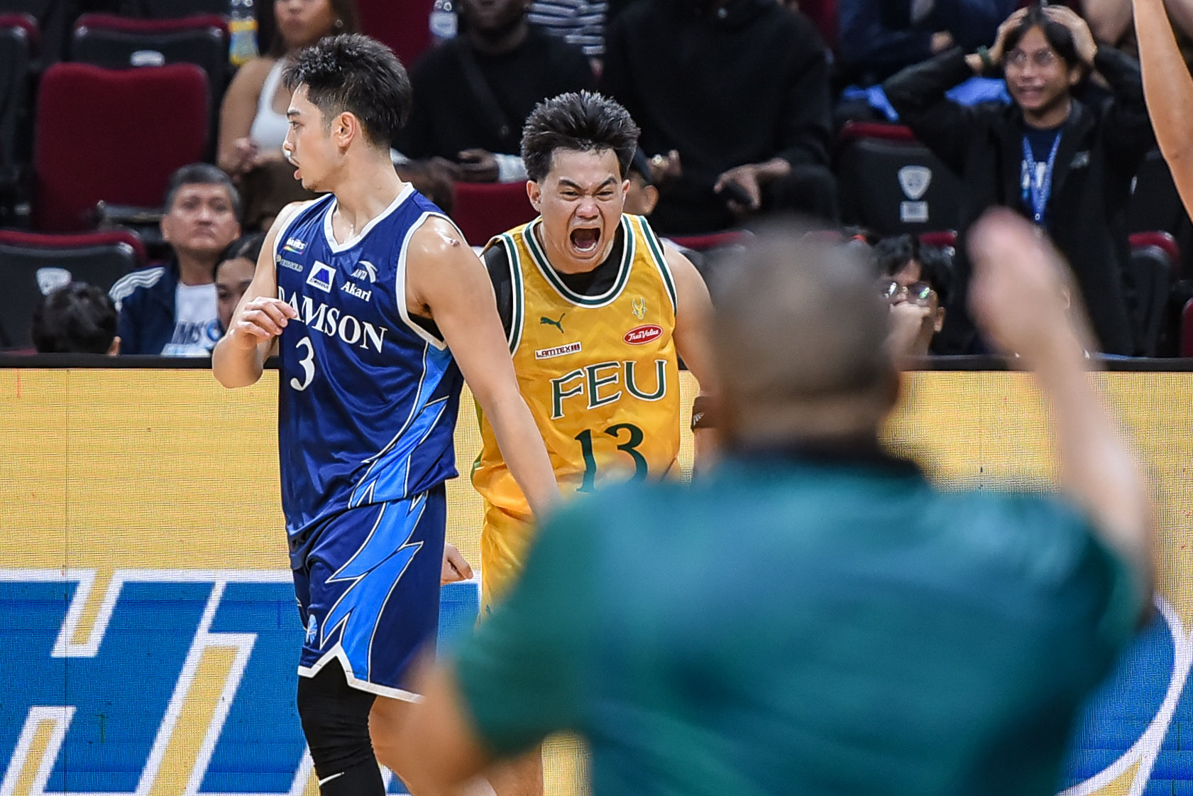 UAAP-88-MBB-FEU-vs.-ADU-Janrey-Pasaol-3305 Allan Albano turns emotional watching Kirby Mongcopa’s return, JR Pasaol’s breakout AdU Basketball FEU News UAAP - philippine sports news