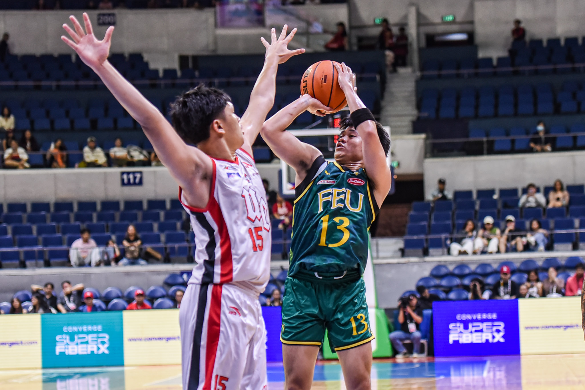 UAAP-88-MBB-FEU-vs.-UE-Janrey-Pasaol-5979 FEU ends two-game slide, leaves short-handed UE winless in UAAP Men's Basketball Basketball FEU News UAAP UE - philippine sports news