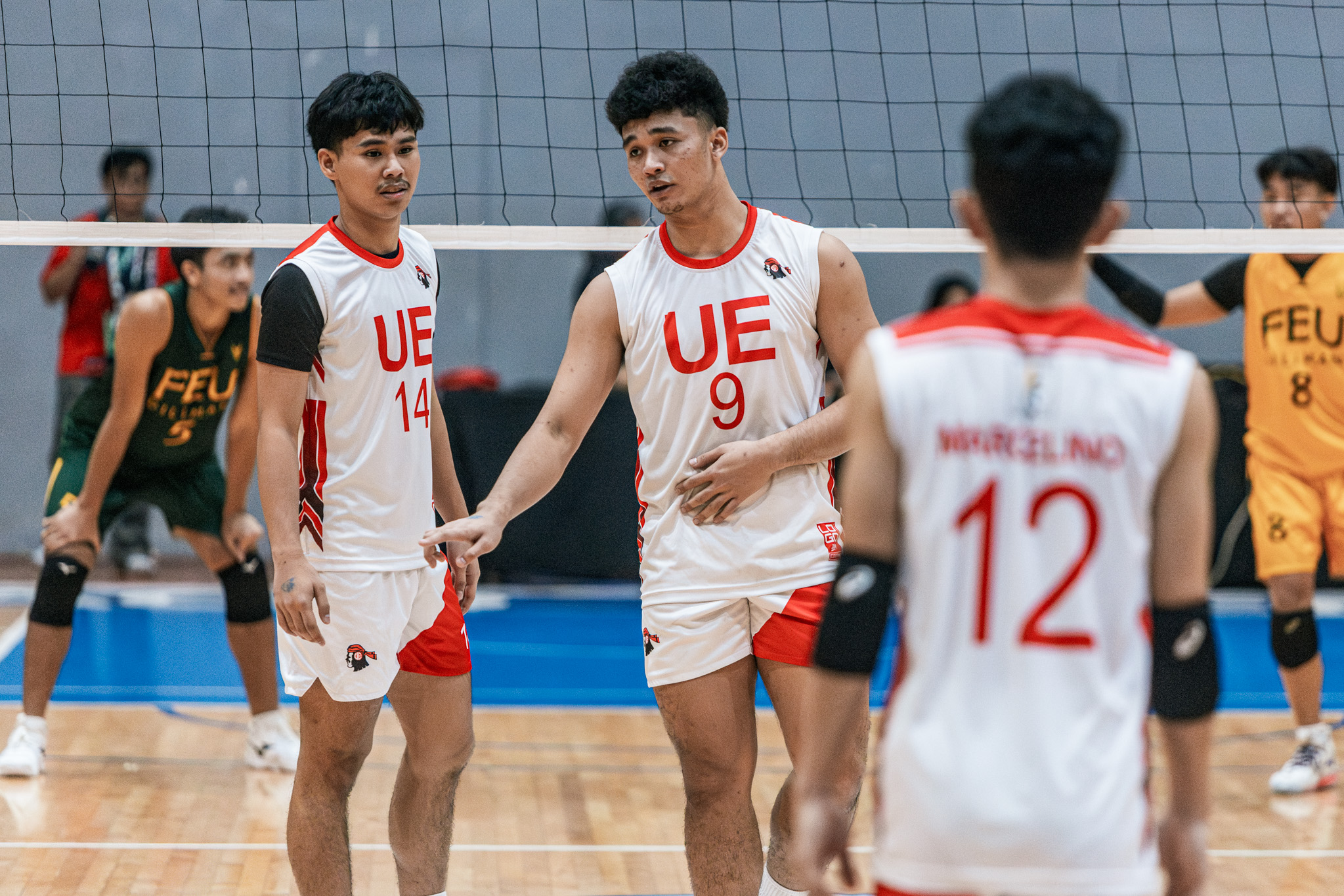 UAAP-S88-BOYS-VOLLEYBALL-FEU-vs-UE-Cedie-Camposano-x-Miguel-Catanghal NUNS bounces back in UAAP Boys' Volleyball, romps past Adamson ADMU AdU DLSU FEU News NU UAAP UE UP UST Volleyball - philippine sports news