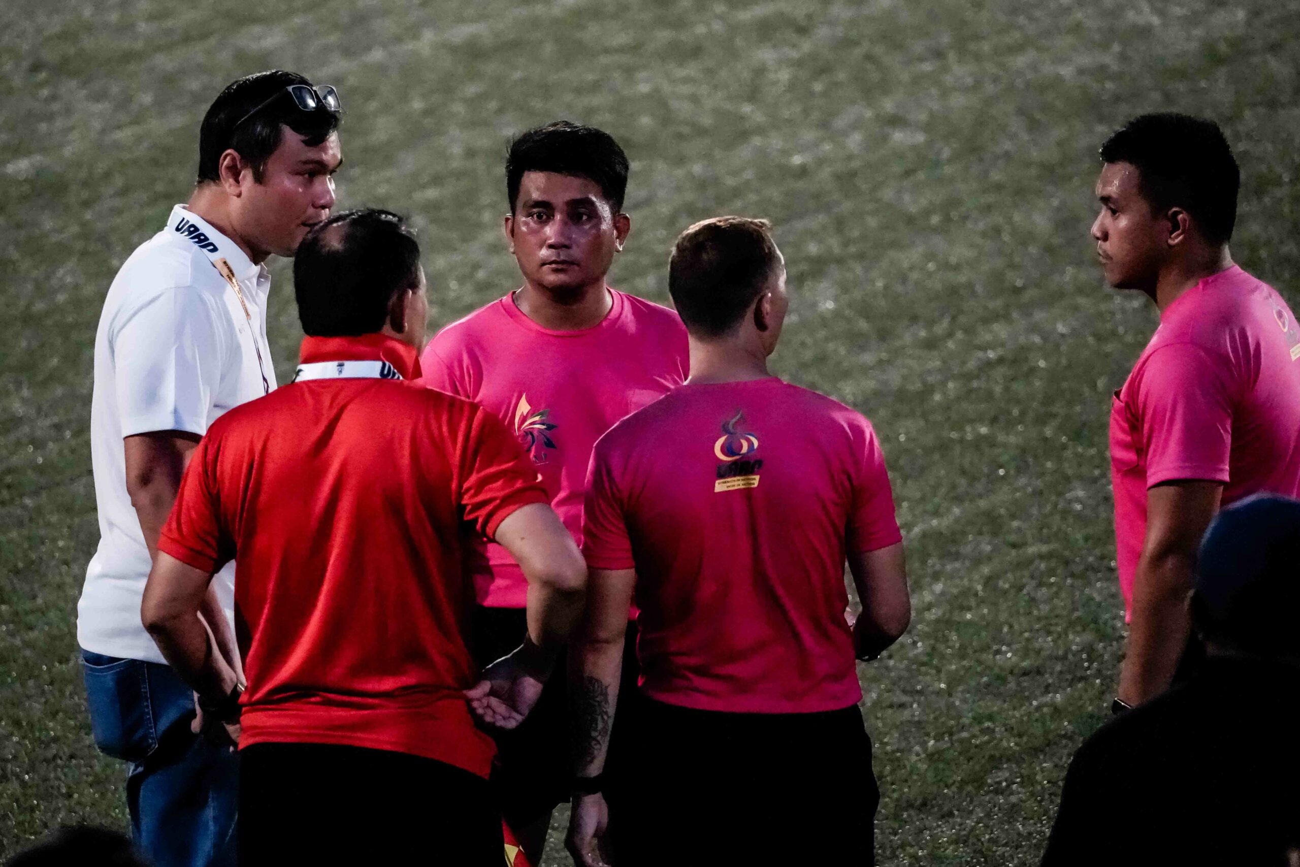 UAAP-Season-88-Football-REFEREES-6460-scaled 3 UAAP football refs on 'cooling-off' period, not suspended, says San Agustin Football News UAAP - philippine sports news
