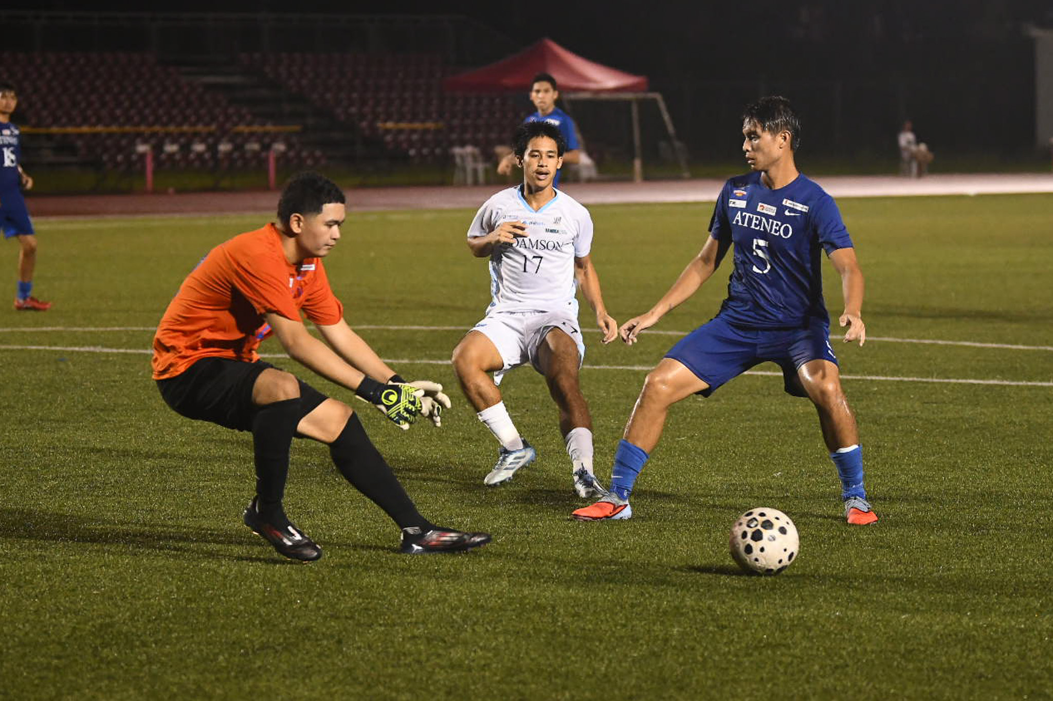 UAAP-Season-88-Men_s-Football-AdU-vs-Ateneo-Pastor-Lagahit-Salud Ateneo downs Adamson with Agyei brace, moves to solo second in UAAP Men's Football ADMU AdU Football News UAAP - philippine sports news