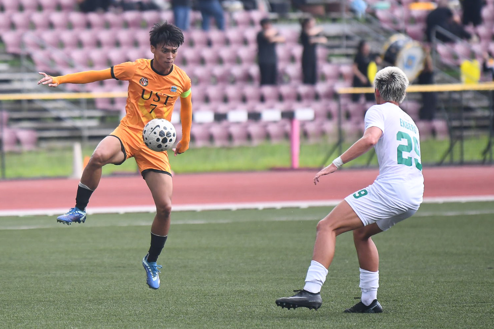 UAAP-Season-88-Men_s-Football-DLSU-vs-UST-Kyler-Escobar Rodrigo Mariñas strike seals narrow win vs La Salle as UST climbs to third in UAAP Men's Football DLSU Football News UAAP UST - philippine sports news