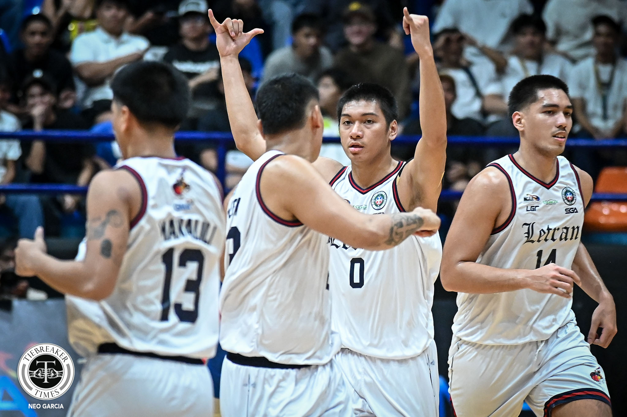 NCAA-101-SRS-CSJL-vs.-AU-June-Roque-3588 Allen Ricardo grateful to Kerby Raymundo for steadying Letran during nightmare start Basketball CSJL NCAA News - philippine sports news