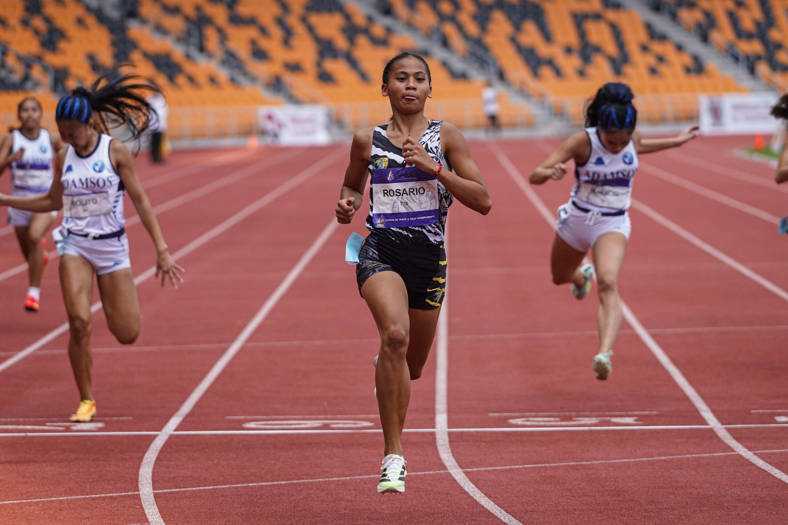 UAAP-88-Athletics-200m-Girls-ROSARIO-00725-scaled NUNS's Aguinaldo shatters Illac Diaz's UAAP boys' long jump record as UST extends lead in HS Athletics ADMU AdU DLSU News NU Track & Field UAAP UE UST - philippine sports news