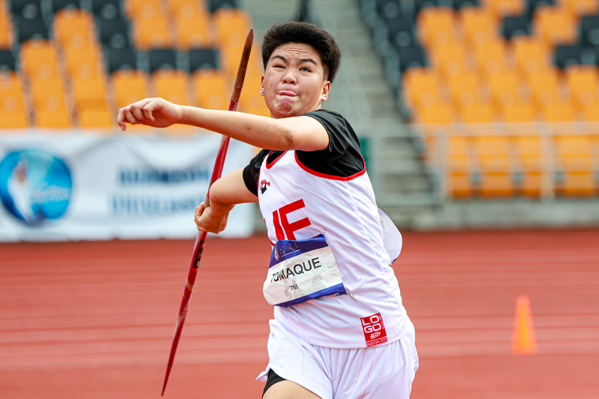 UAAP-88-Athletics-Javelin-Throw-Girls-Tomaque-Daisy-4715 NUNS's Aguinaldo shatters Illac Diaz's UAAP boys' long jump record as UST extends lead in HS Athletics ADMU AdU DLSU News NU Track & Field UAAP UE UST - philippine sports news