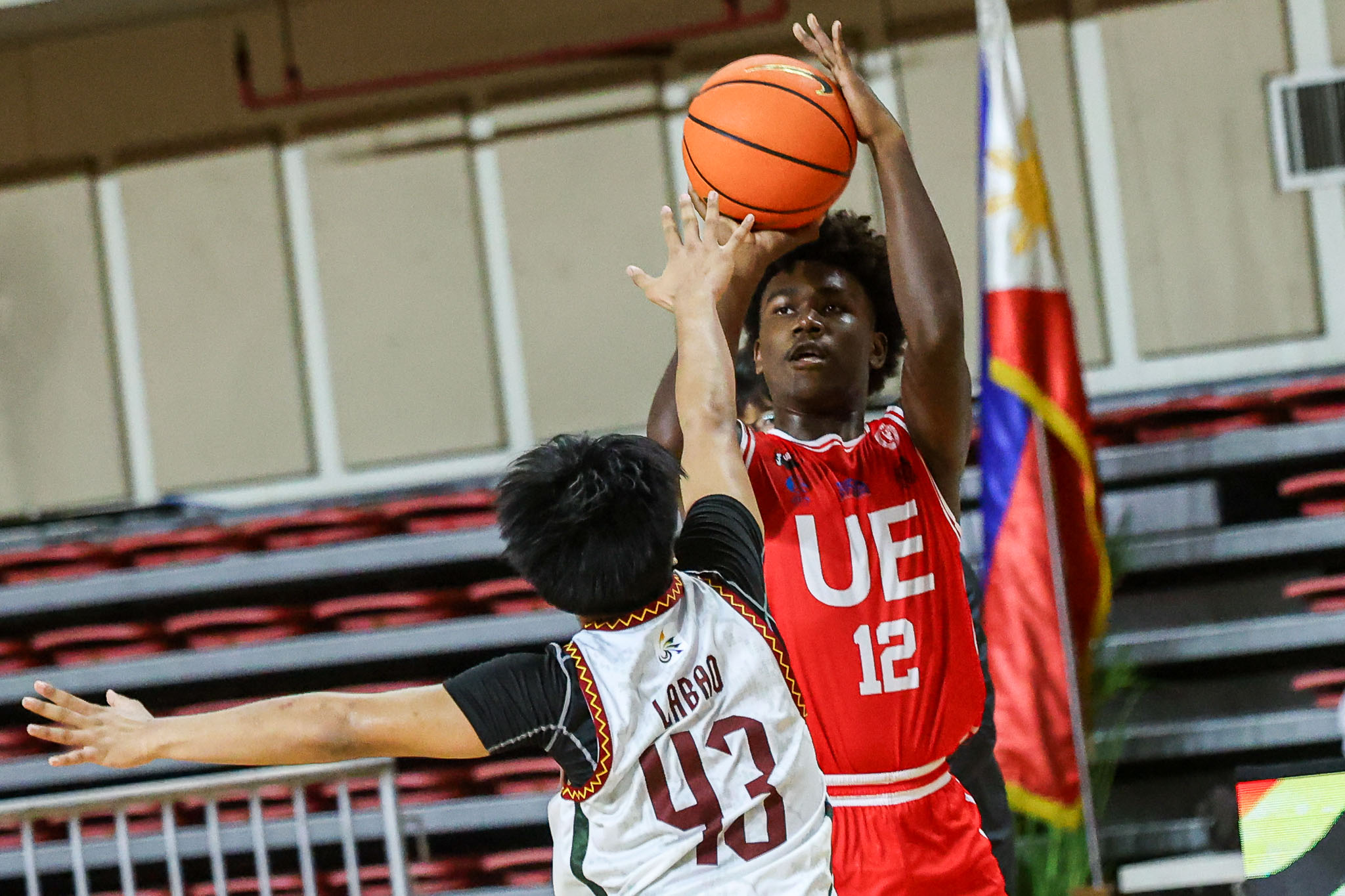 UAAP-S88-JHSBB-UP-vs-UE-Goodluck-Okebata-7492 Diakite’s triple-double vs Adamson powers NUNS to UAAP Juniors Basketball Final Four AdU Basketball News NU UAAP UE UP - philippine sports news