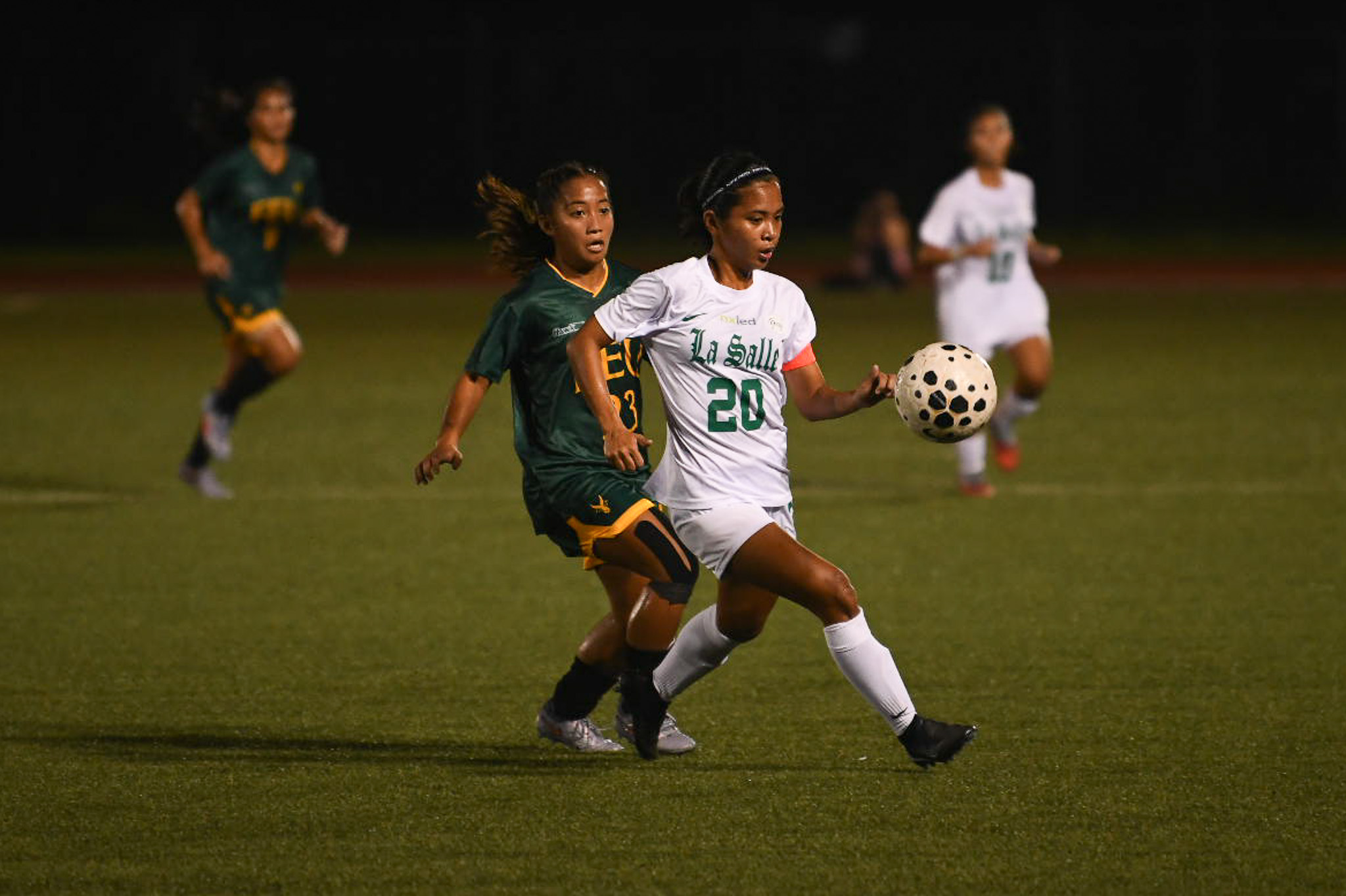 UAAP-Season-88-Women_s-Football-DLSU-vs-FEU-Stephanie-Gone Cristobal’s brace keeps UAAP Women’s Football Final race alive as FEU escapes La Salle DLSU FEU Football News UAAP - philippine sports news