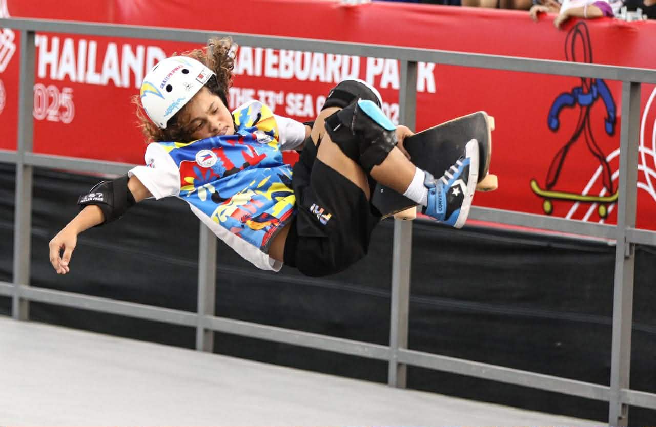 2025-SEA-Games-Skateboarding-Elizabeth-Amador 11-year-olds Alegado, Amador claim 1-2 finish at SEA Games skate 2025 SEA Games News Skateboarding - philippine sports news