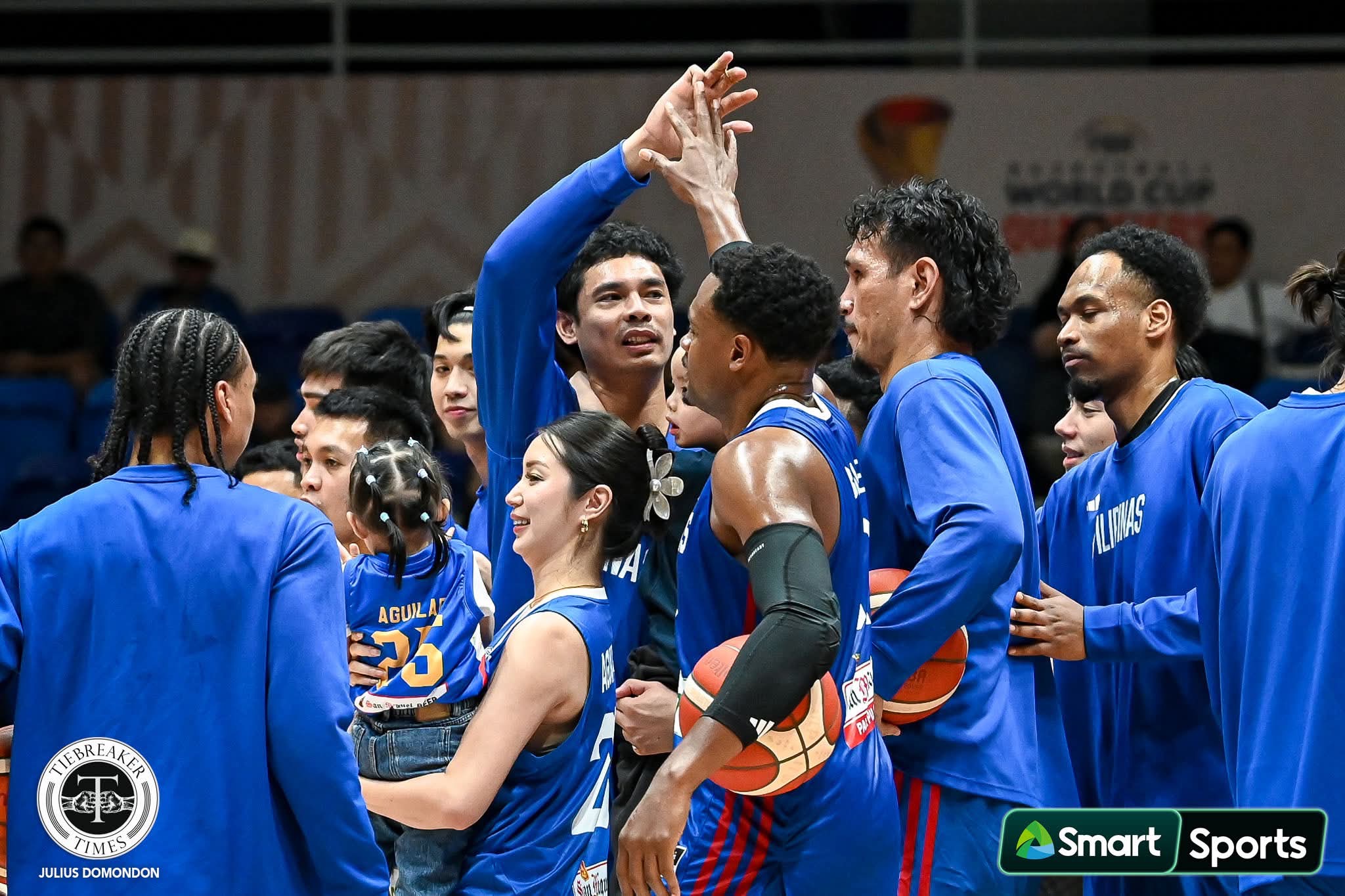 Japeth Aguilar celebrates as he calls it a career for Gilas Pilipinas