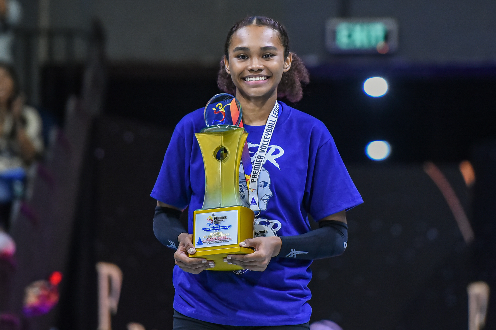 AC Miner wins Rookie of the Conference with Zus Coffee Thunderbelles in the 2025 PVL Reinforced Conference