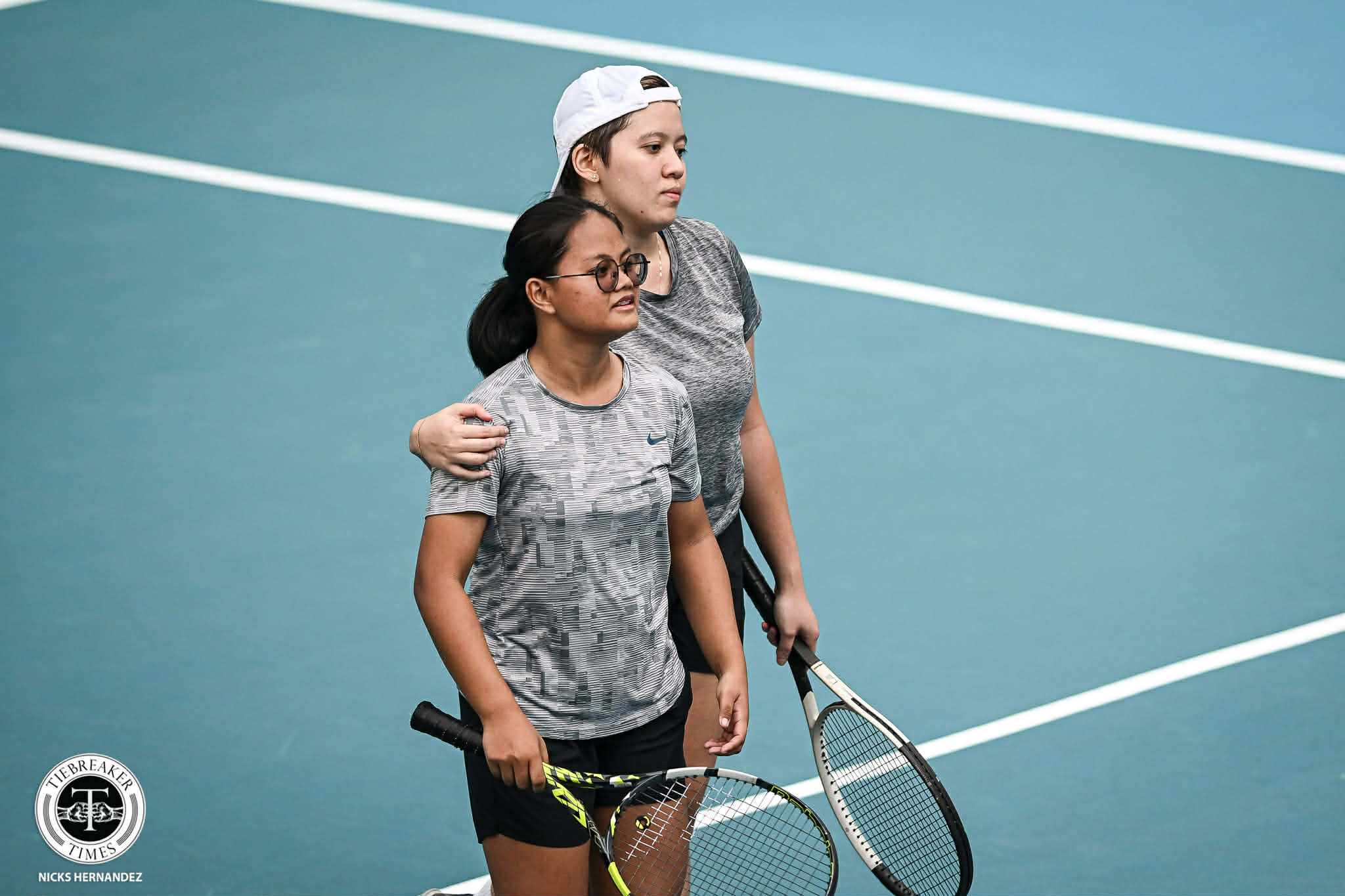 2026-Philippine-Womens-Open-Kaye-Emana-and-Justine-Maneja- Local bets Madis, Abarquez fall short in Philippine Women's Open opener News Tennis - philippine sports news