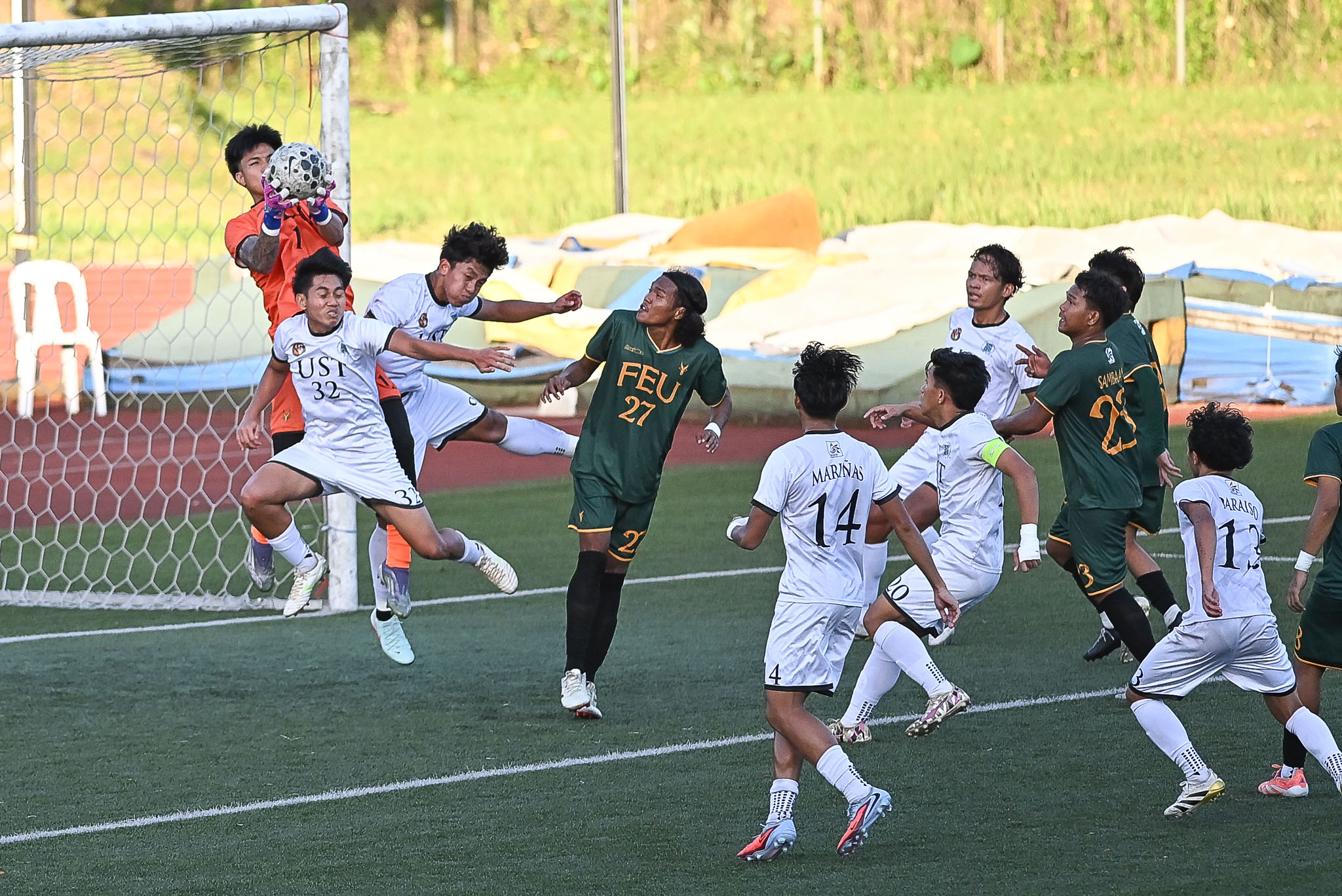 UAAP-88-MFB-FEU-vs.-UST-Jet-Fabrigas-1745 Karl Absalon brace powers FEU to rout of UST ahead of UAAP Men's Football Final Four FEU Football News UAAP UST - philippine sports news