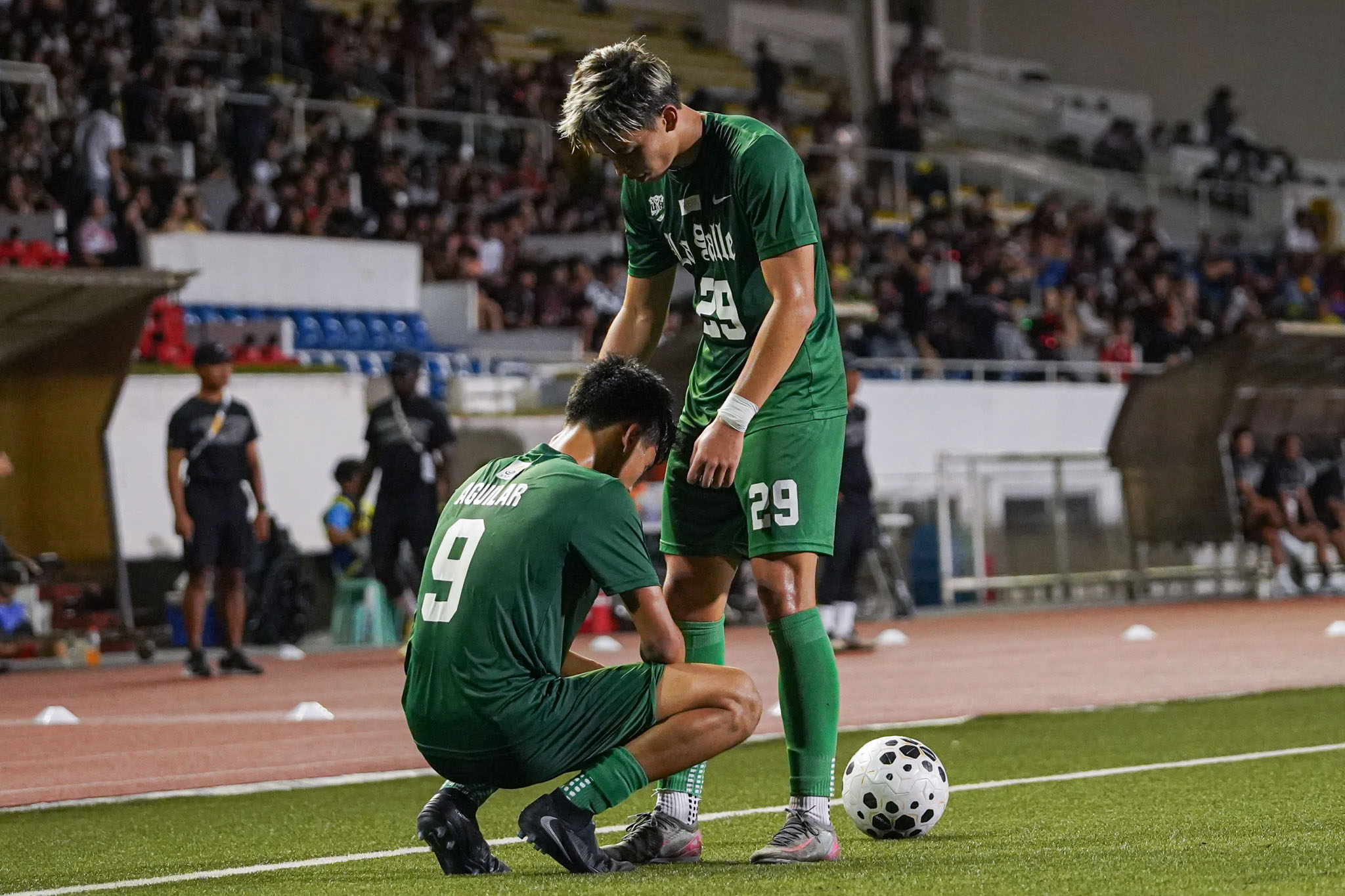 UAAP-S88-MENS-FOOTBALL-UP-vs-DLSU_-DLSU_-EKBERG-Bacchus-02282 As Cinderella run ends, Richard Leyble focuses on bolstering La Salle’s backline DLSU Football News UAAP - philippine sports news