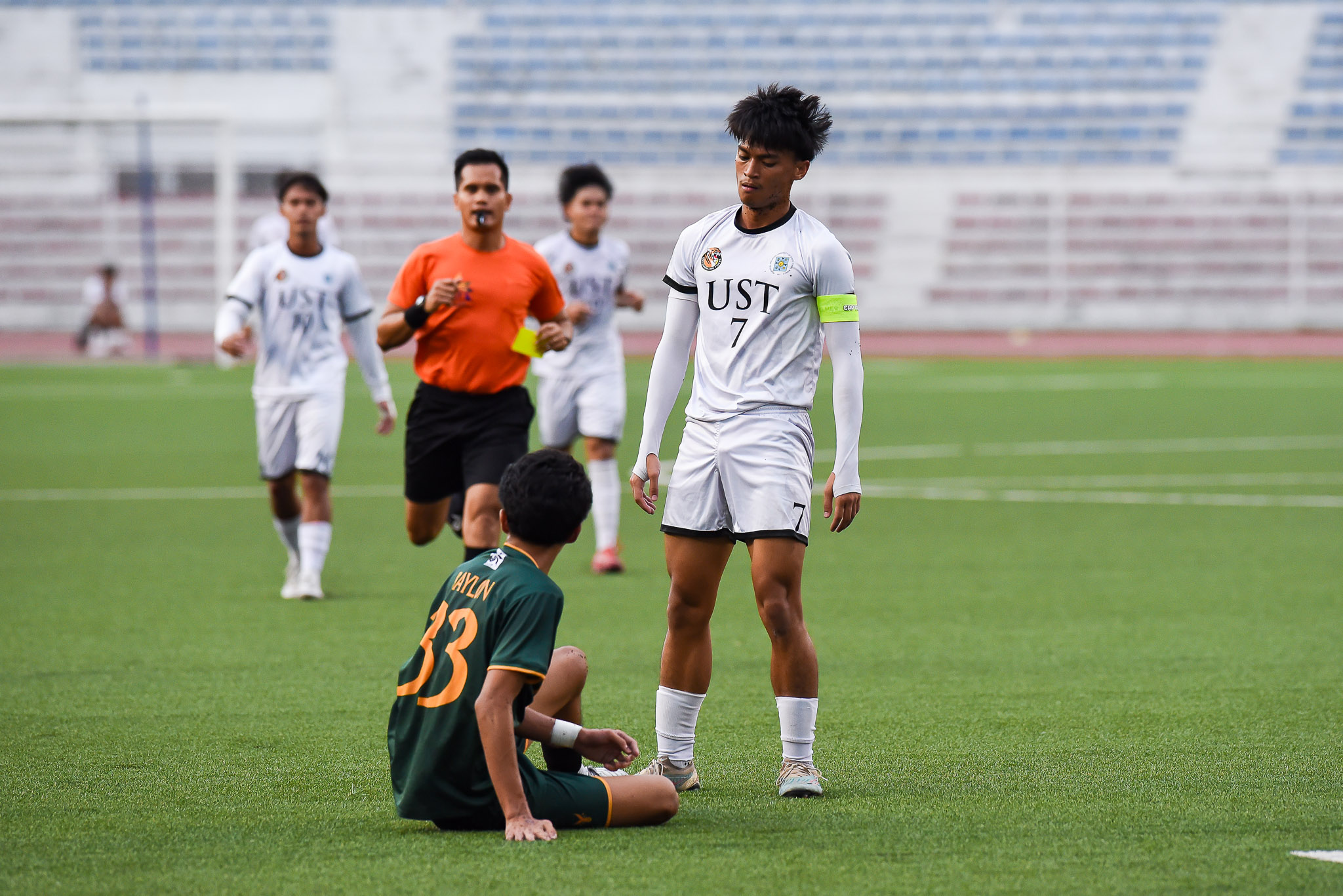UAAP88-MENS-FOOTBALL-UST-vs-FEU-ESCOBAR-Kyler-Ken-9549 Kyler Escobar emotional after last UAAP game: 'We deserved to be in the final' Football News UAAP UST - philippine sports news