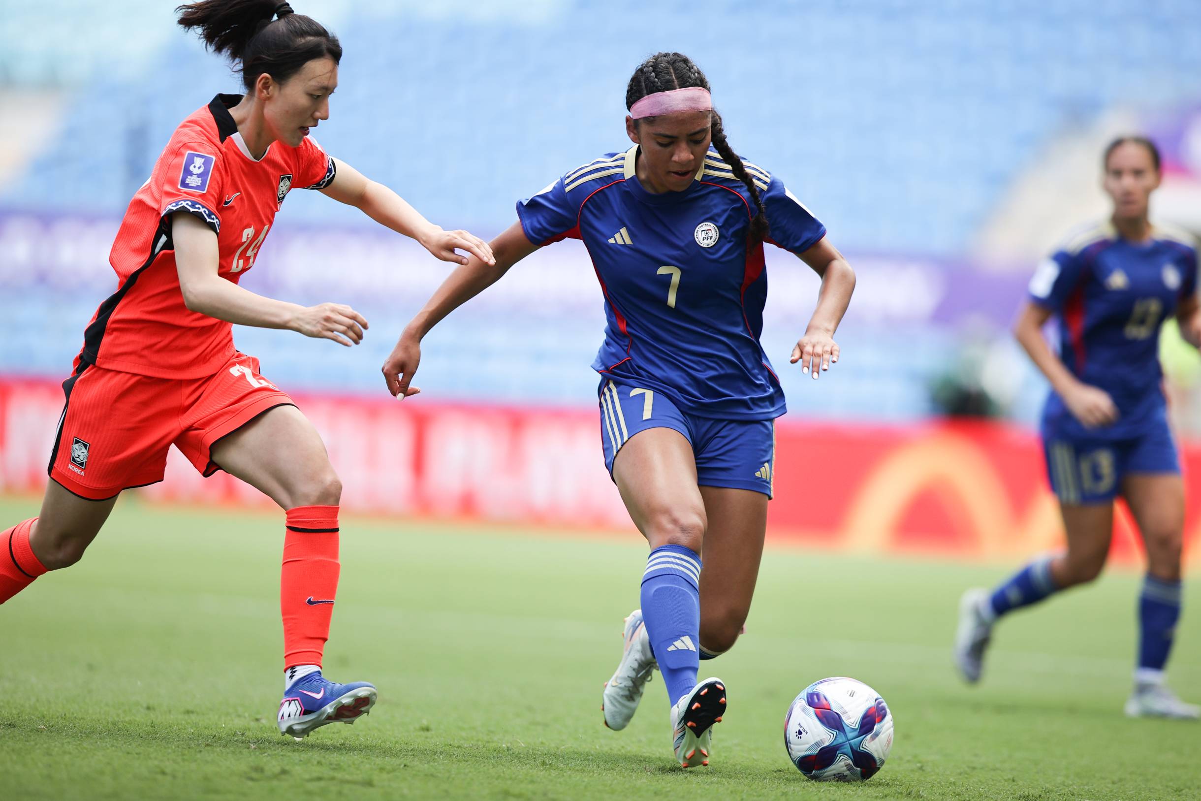 2026-AFC-Asian-Cup-Filipinas-vs-South-Korea-Jael-Marie-Guy Filipinas subs Mallie Ramirez, Jael-Marie Guy aim to bring same spark vs Iran Filipinas Football News - philippine sports news
