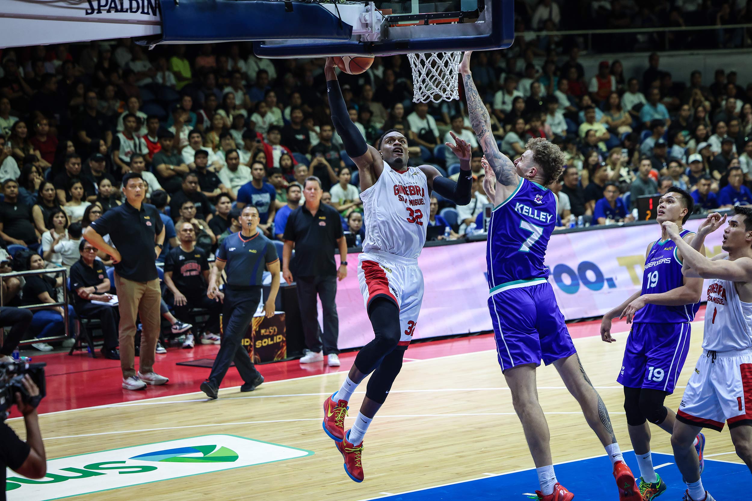 2026-PBA-Commissioners-Cup-Converge-vs-Ginebra-Justin-Brownlee Brownlee, Abarrientos lead comeback as Ginebra silences Converge in PBA thriller Basketball News PBA - philippine sports news