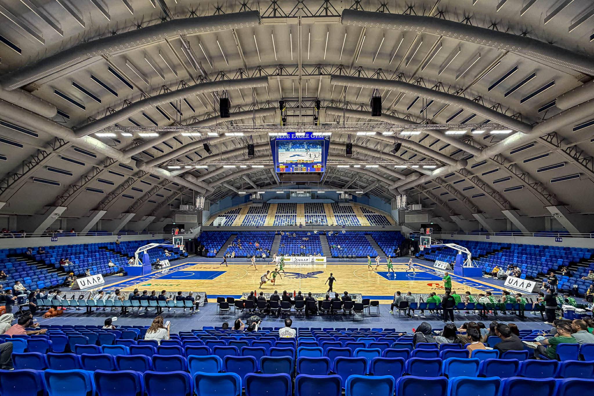 Blue-Eagle-Gym-Jumbotron Mike Reyes embraces bittersweet challenge ahead of crucial Ateneo match Basketball FEU News UAAP - philippine sports news