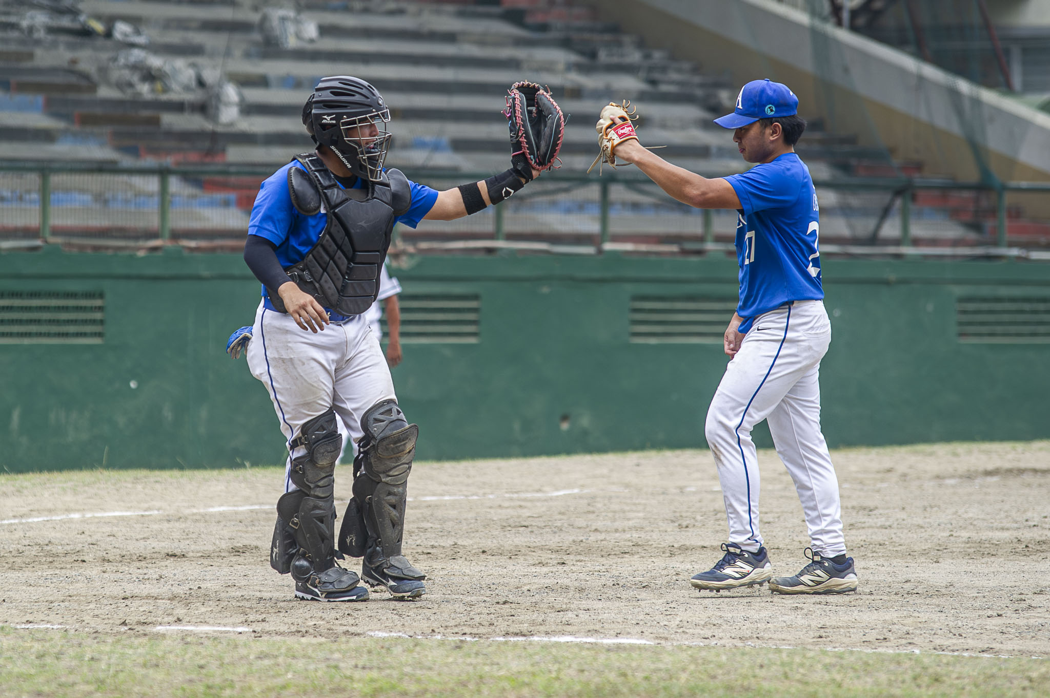 UAAP-88-Mens-Baseball-DLSU-vs-ADMU-Tueres-_-Osorio La Salle overpowers Ateneo in slugfest, gains share of lead in UAAP Men's Baseball ADMU Baseball DLSU News UAAP - philippine sports news