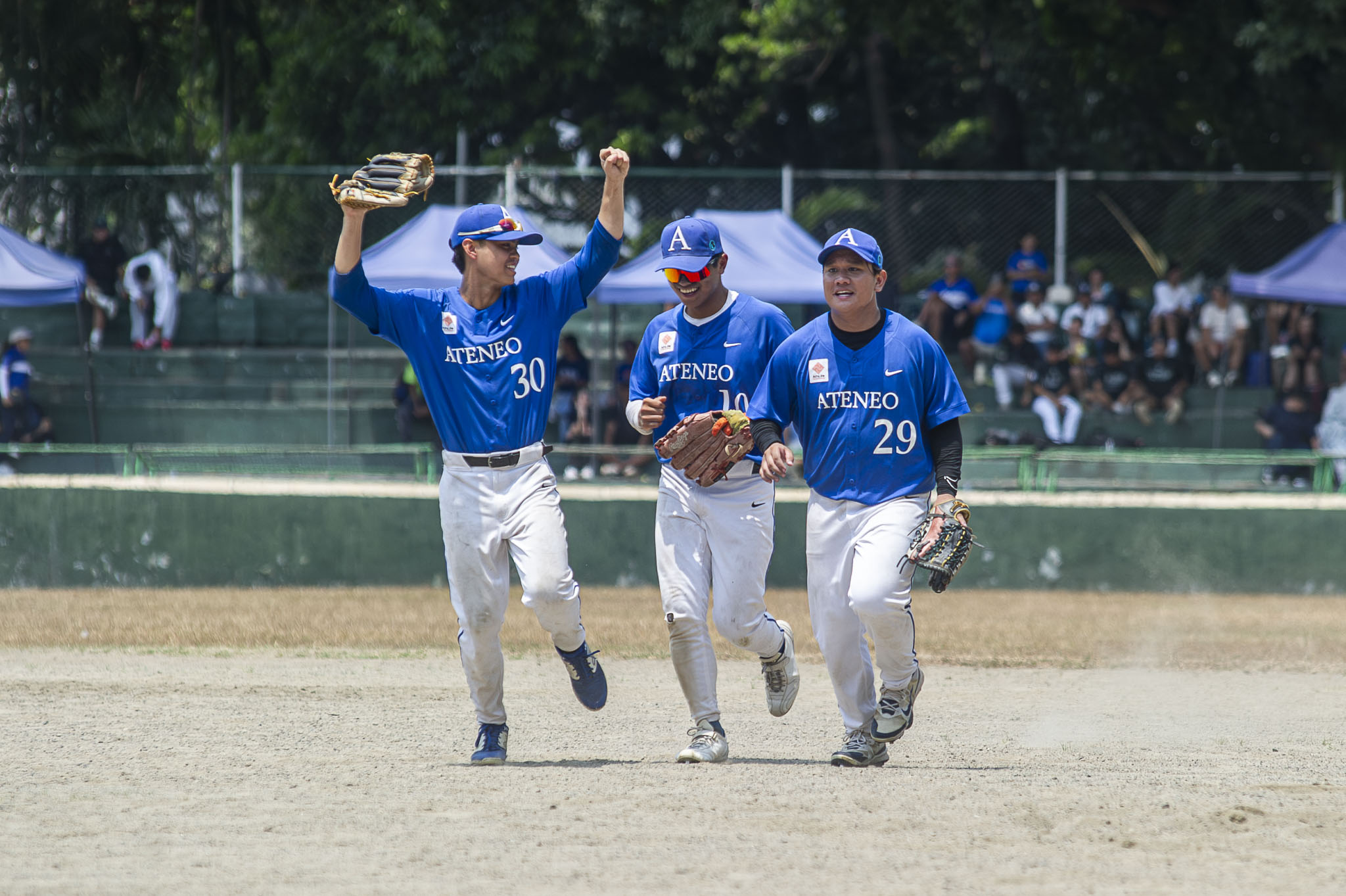 UAAP-88-Mens-Baseball-NU-vs-ADMU-Aquino-_-Magsadia-_-Mendoza NU secures twice-to-beat edge in UAAP Men's Baseball with rout over Ateneo ADMU Baseball News NU UAAP - philippine sports news