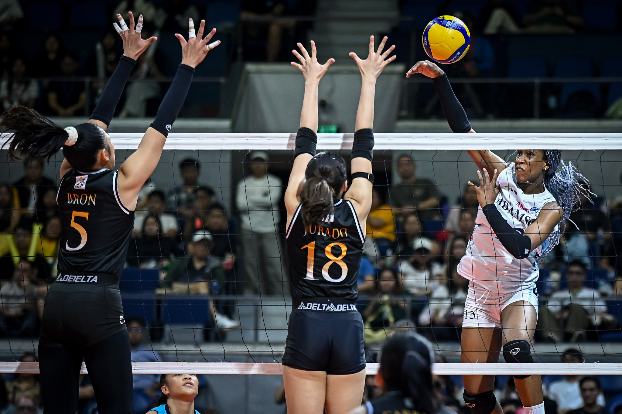 UAAP-88-WVB-AdU-vs.-UST-Frances-Mordi-2271 Adamson coach, captain praise Frances Mordi for perseverance and focus AdU News UAAP Volleyball - philippine sports news