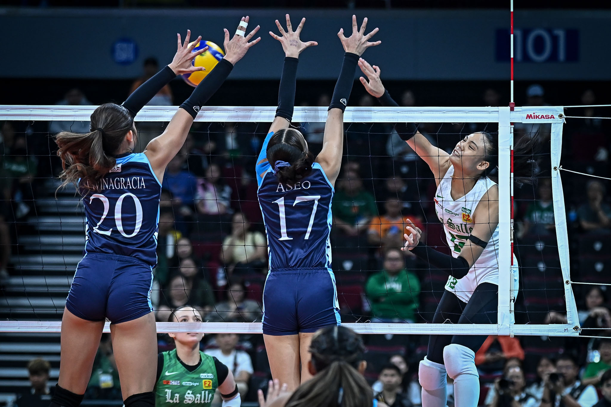 UAAP-88-WVB-DLSU-vs.-AdU-Angel-Canino-5134 Laput erupts for 26 as La Salle outlasts Adamson, stays perfect in UAAP Women's Volleyball AdU DLSU News UAAP Volleyball - philippine sports news