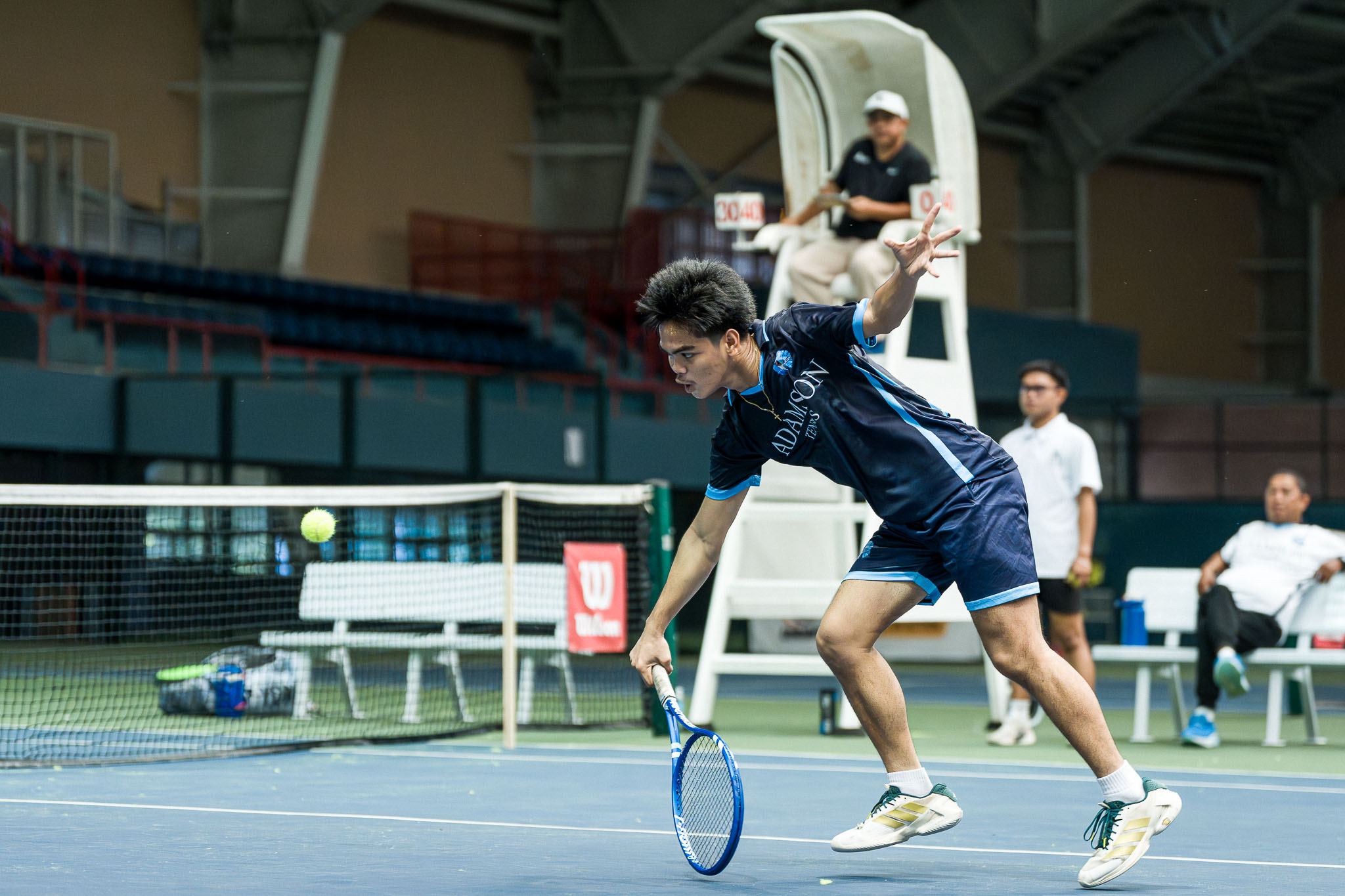 UAAP-S88-Tennis-Albretch-Job-00688 UP, UST punch UAAP Men's Tennis semis slots as Adamson stays alive ADMU AdU DLSU News NU Tennis UAAP UP UST - philippine sports news