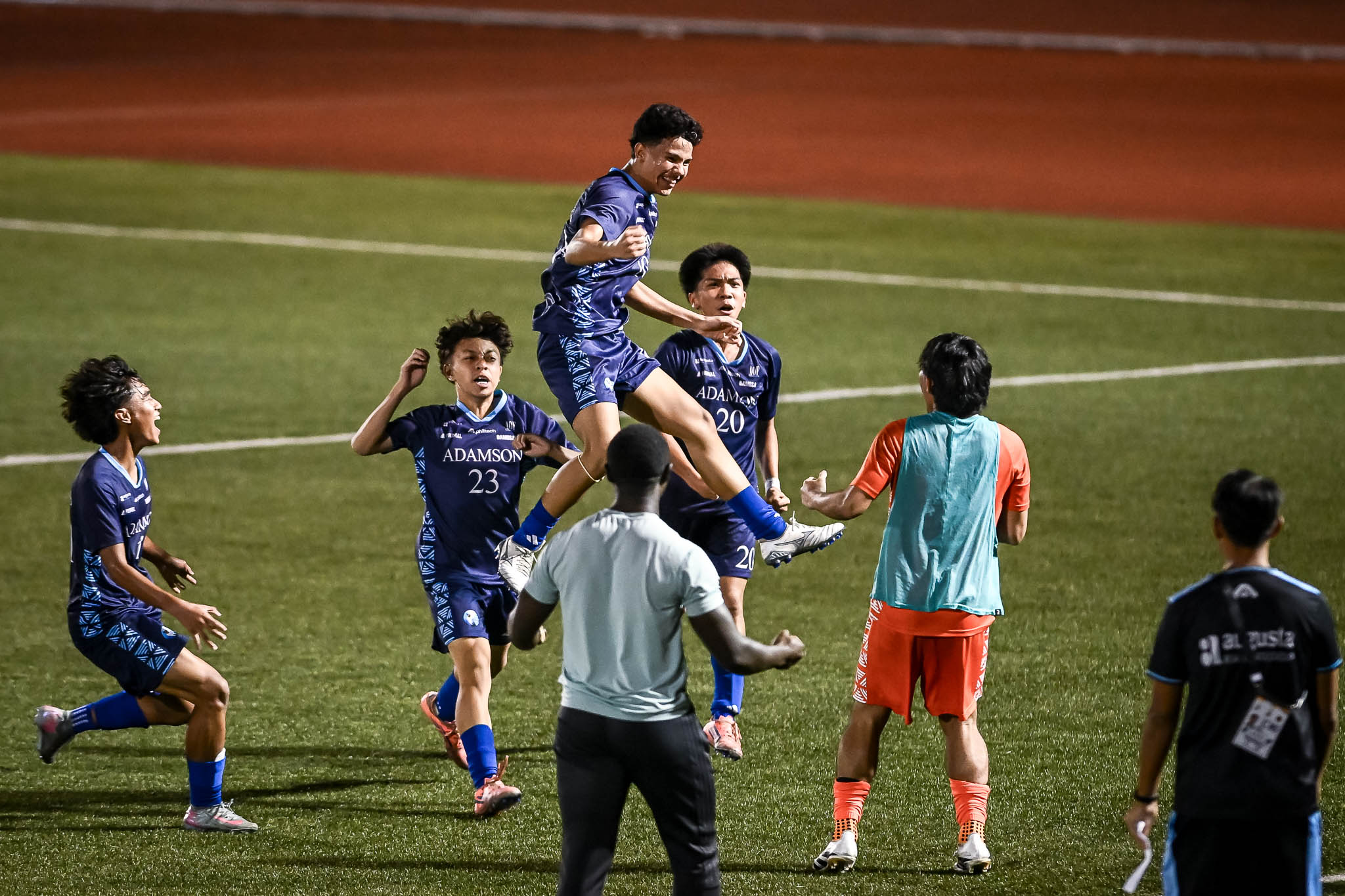 UAAP88-HS-Football-Stephen-Derrick-8161 FEU-D, UST stay on top of UAAP Boys' Football; Adamson scores historic first win ADMU AdU FEU Football News UAAP UST - philippine sports news