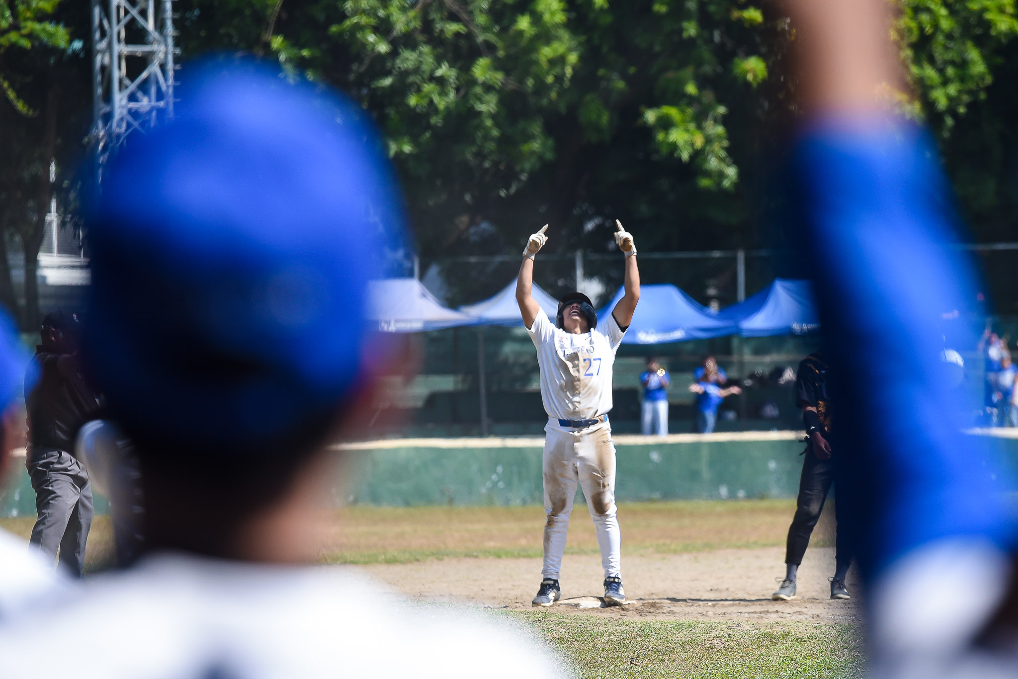 UAAP88-MENS-BASEBALL-ATENEO-VS-UST-OSORIO-MIKAELO-L.-4687 Ateneo edges UST to snap skid, evens record in UAAP Men's Baseball ADMU Baseball News UAAP UST - philippine sports news
