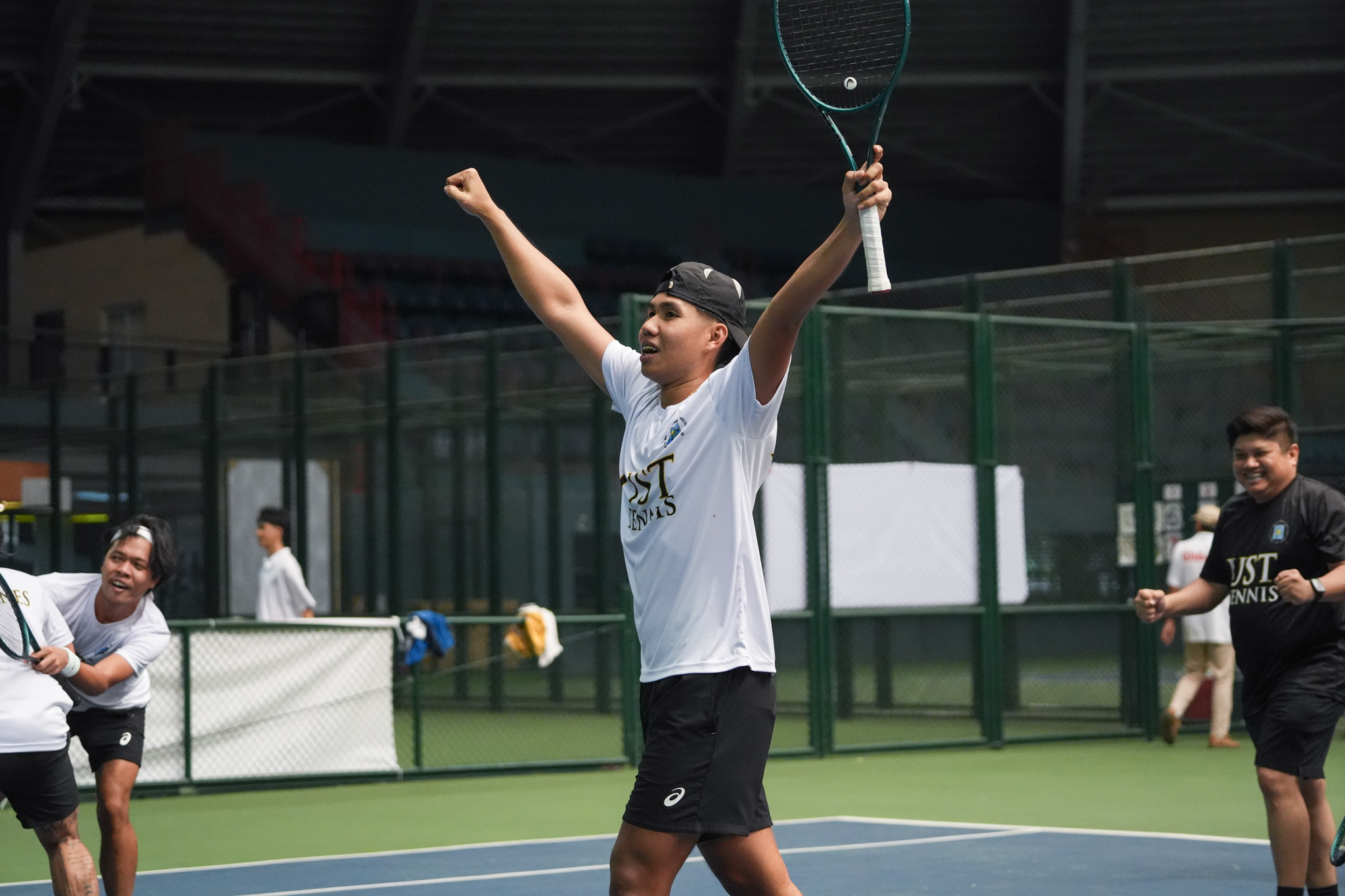 UAAP88-Tennis-Tournament-Mens-Finals_-BAUTISTA-Richard-01801 UST annexes 17th UAAP Men's Tennis title, ends UP's dream News Tennis UAAP Uncategorized UP UST - philippine sports news