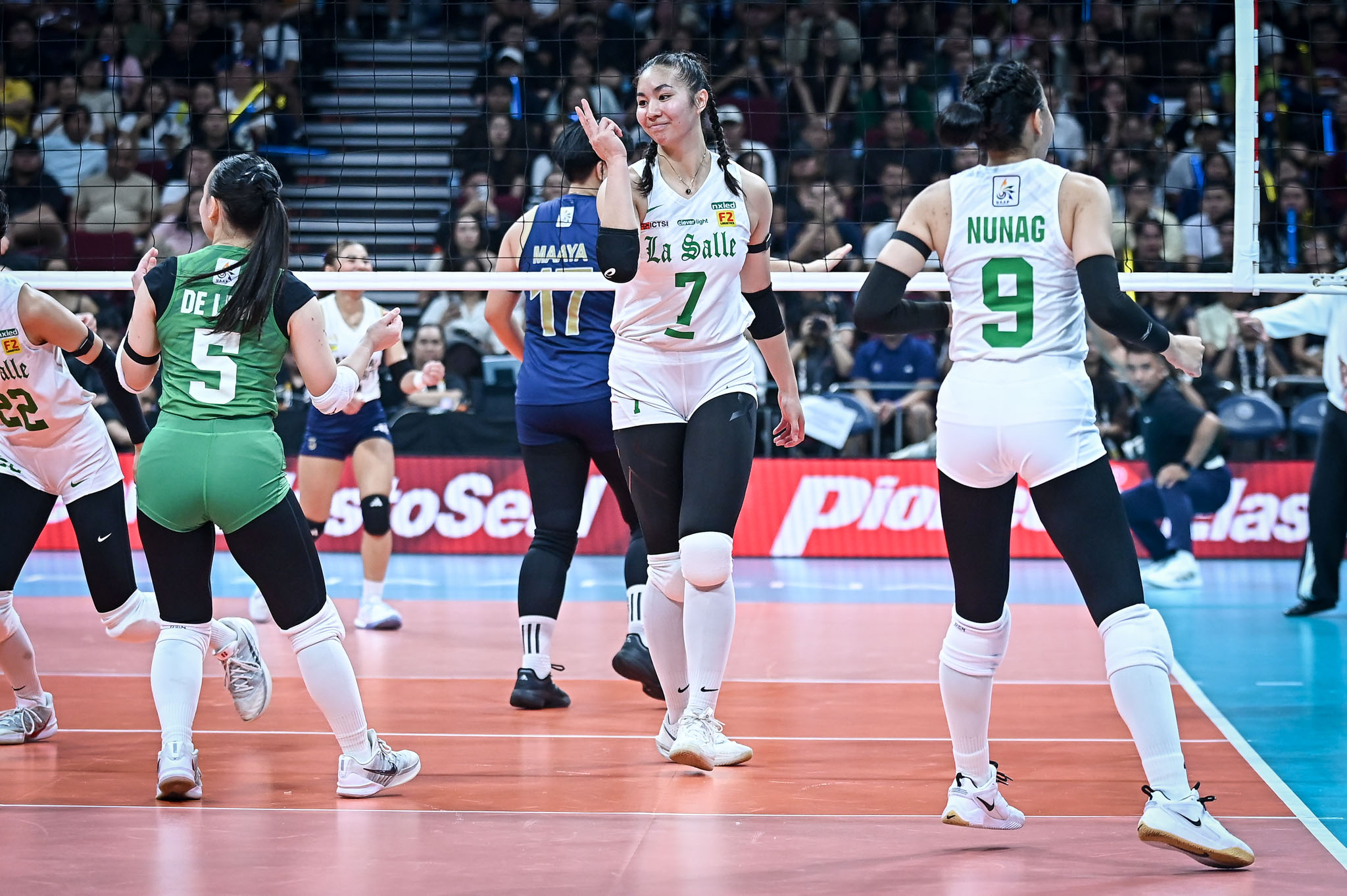 UAAP-88-WVB-DLSU-vs.-NU-Shev-Laput-7782 La Salle goes 14-0, outlasts NU in dramatic finish to reach UAAP Women's Volleyball Finals DLSU News NU UAAP Volleyball - philippine sports news