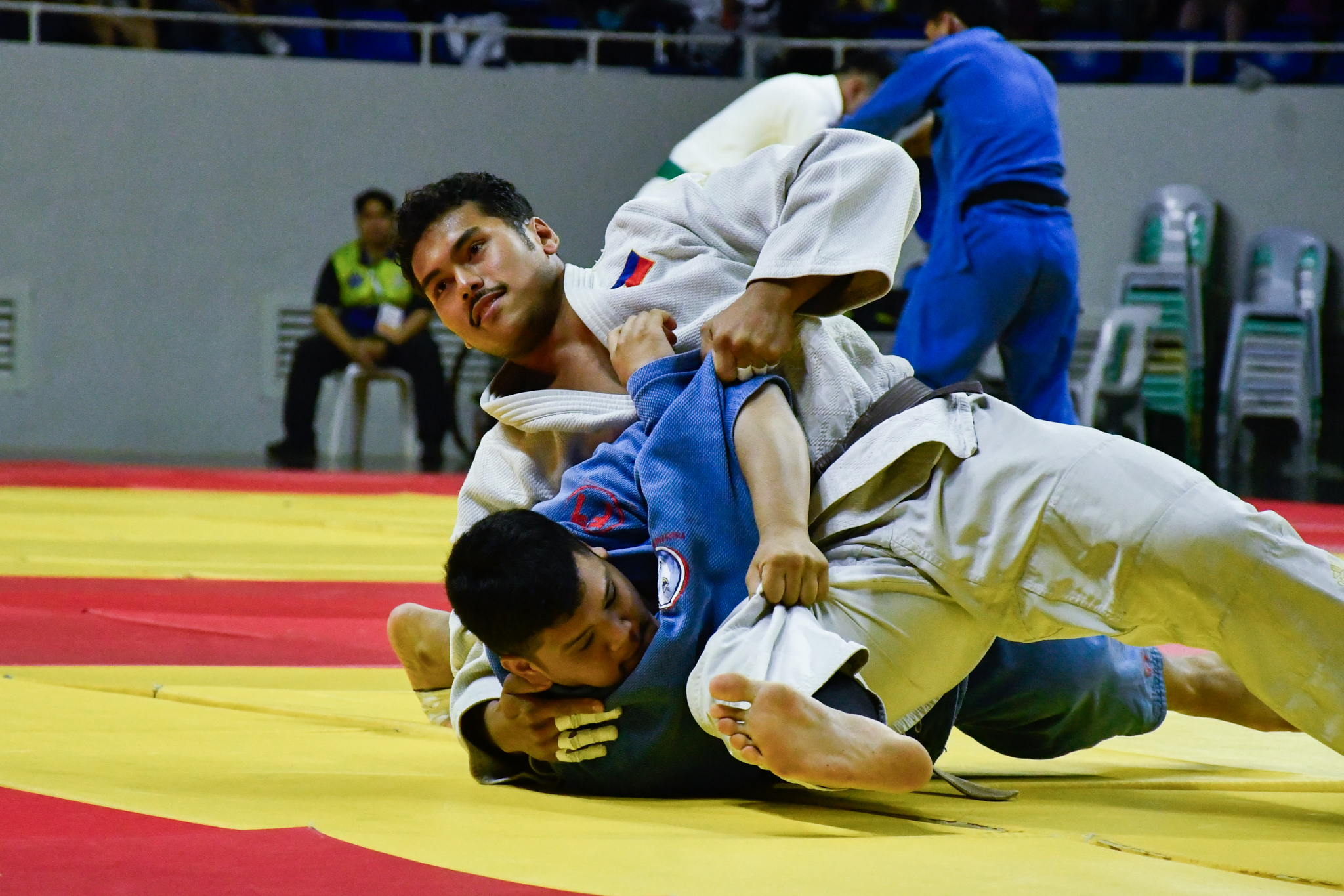 UAAP-88_Judo_QF_DLSU-Baclagan-vs-AdU-Mamuric-1 Chino Sy, Heart Rafael lead UST men, UE women surge in judo opener ADMU AdU DLSU Judo News UAAP UE UP UST - philippine sports news