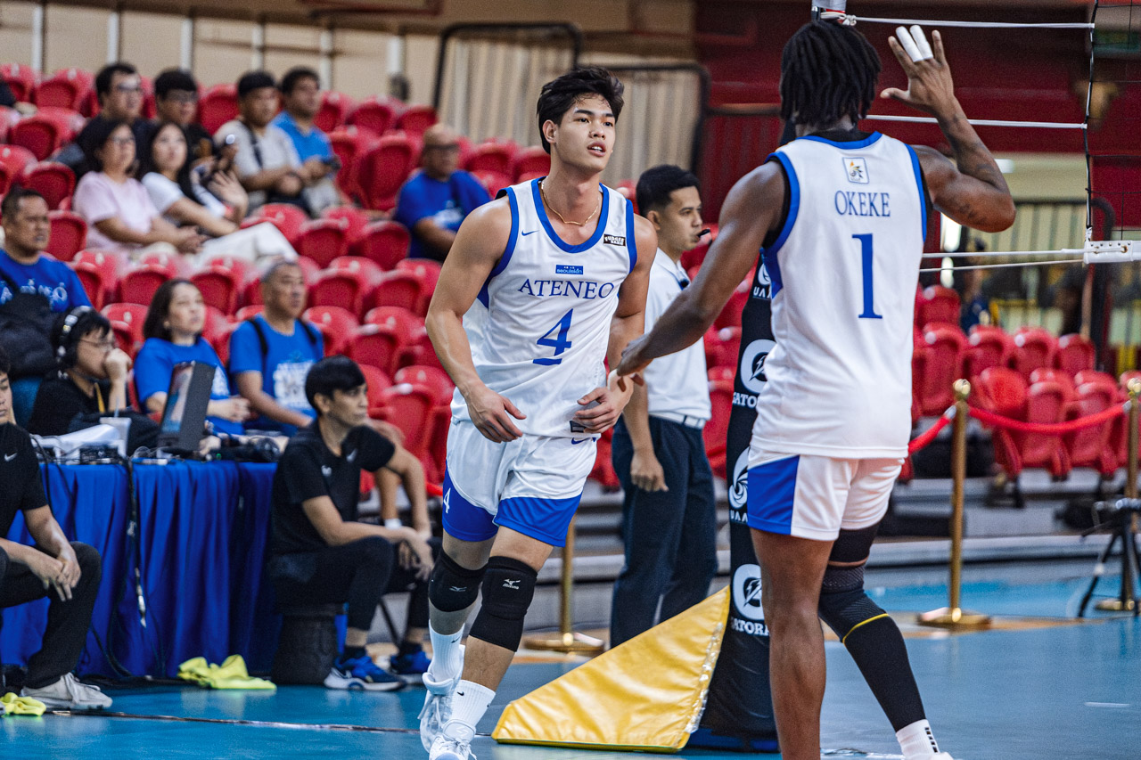 UAAP-S88-UE-vs-ADMU-Mens-Volleyball-Jian-Salarzon UE ends campaign with upset of Ateneo, breaks deadlock for 6th in UAAP Men's Volleyball ADMU News UAAP UP Volleyball - philippine sports news