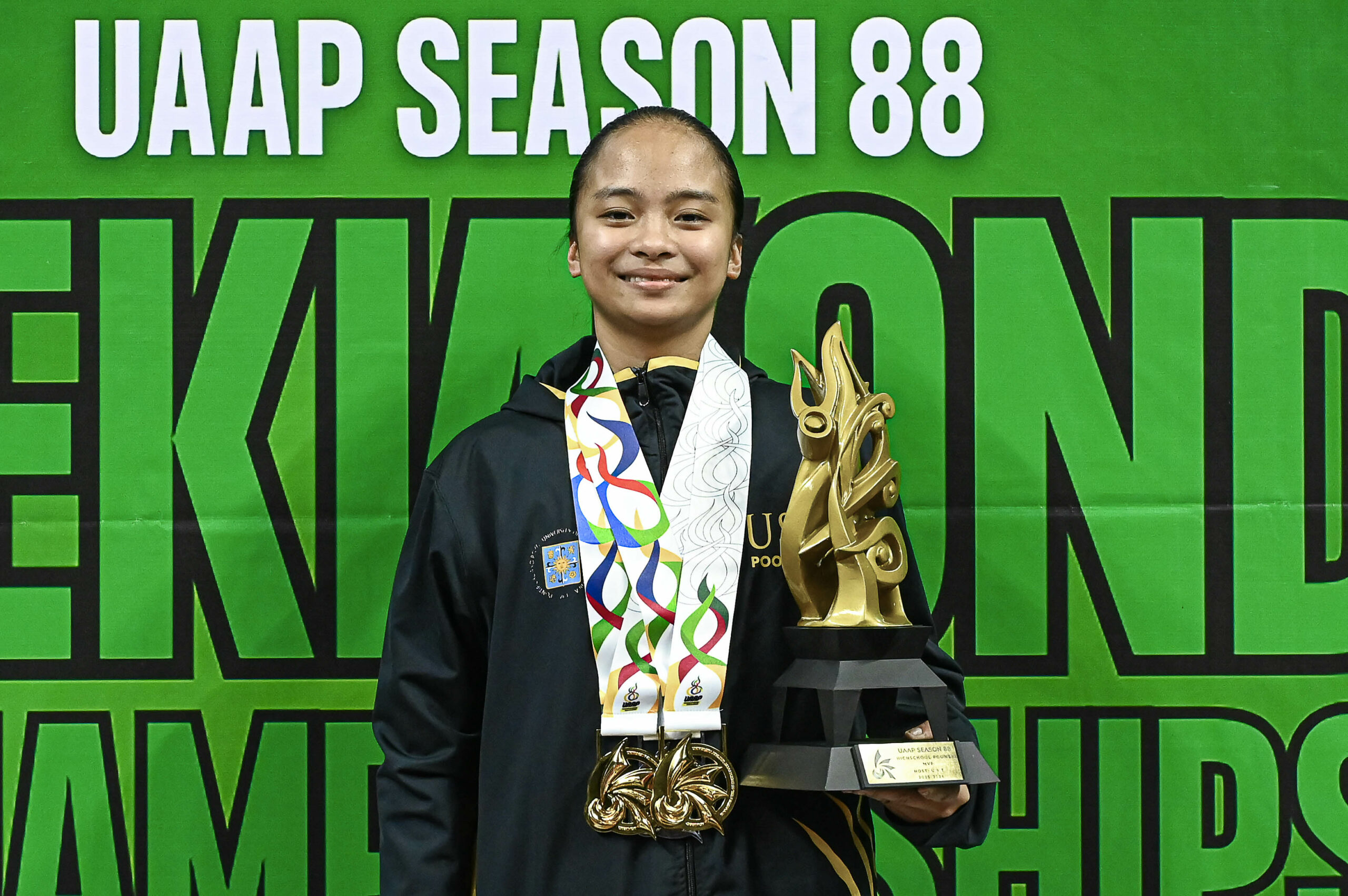 UAAP88-Awarding-Highschool-MVP-Angel-Lyn-Dacanay-3630-scaled NU reclaims UAAP poomsae crown after 3 years, denies UST 'three-peat' bid ADMU DLSU FEU News NU Taekwondo UAAP UP UST - philippine sports news