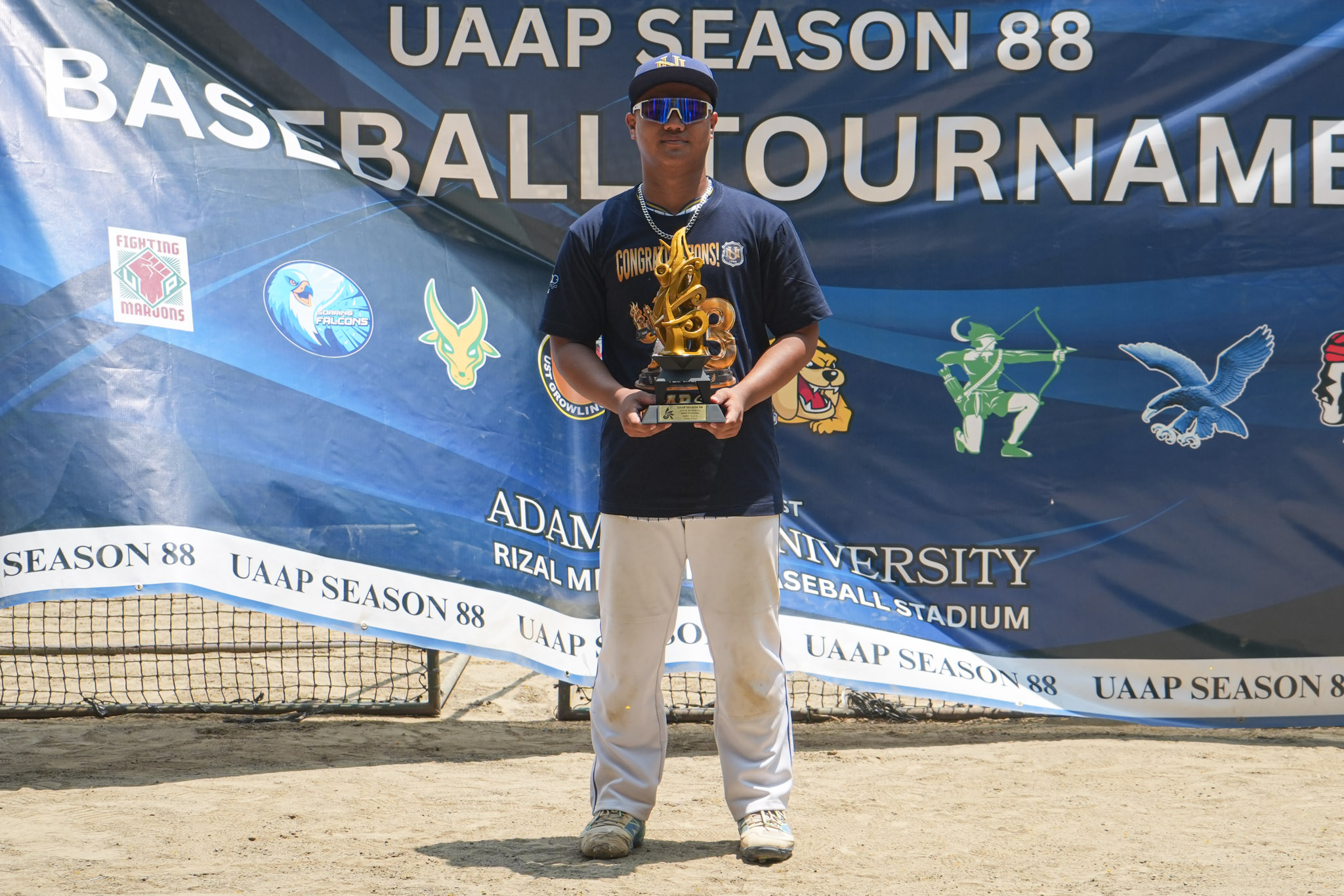 UAAP88-Baseball-Awarding_-Best-Pitcher-Hilario-Espina-08706 NU completes historic three-peat after dramatic walk-off Game 3 win over La Salle Baseball DLSU News NU UAAP - philippine sports news