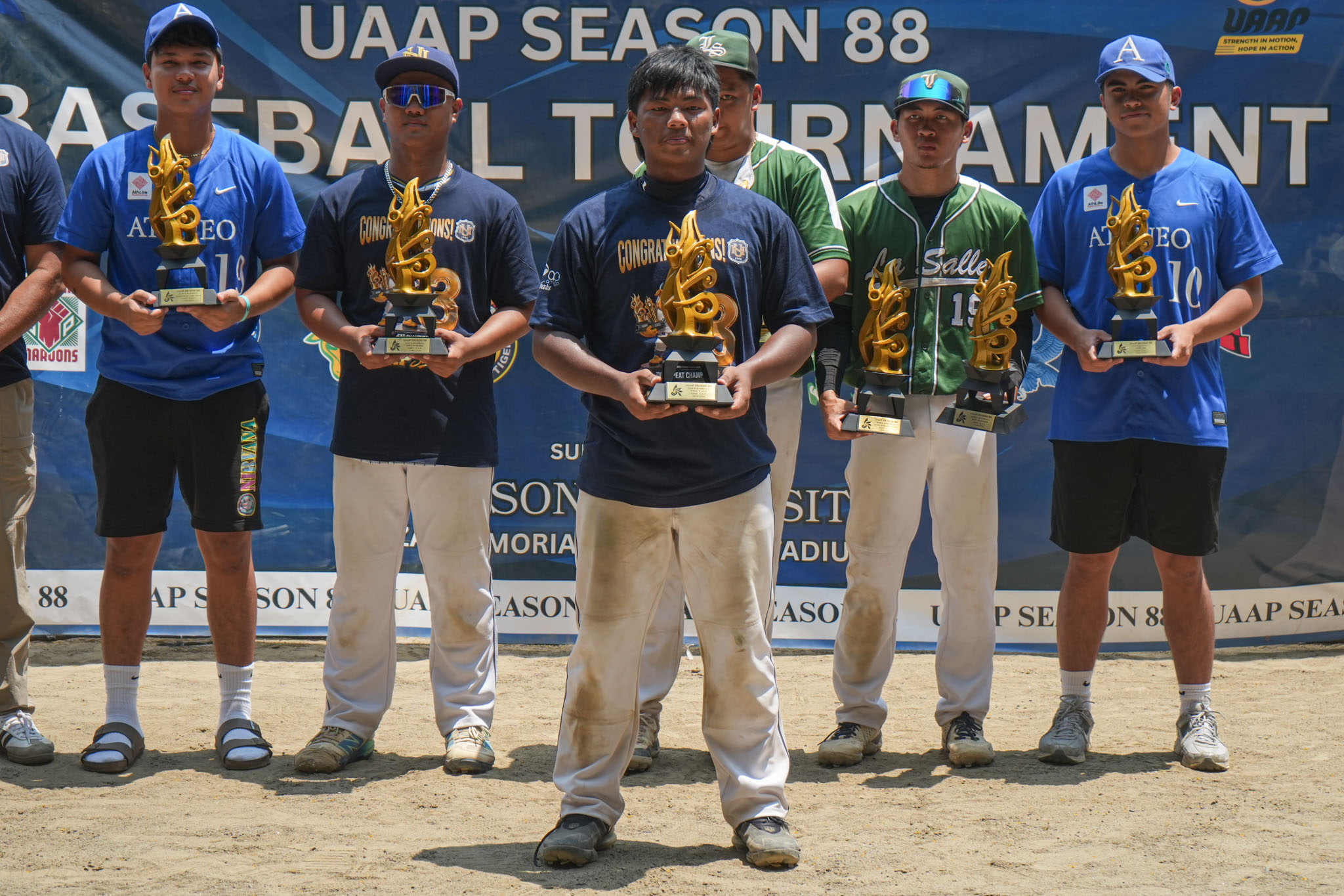UAAP88-Baseball-Awarding_-Finals-MVP_-Charles-Chua-08730 NU completes historic three-peat after dramatic walk-off Game 3 win over La Salle Baseball DLSU News NU UAAP - philippine sports news