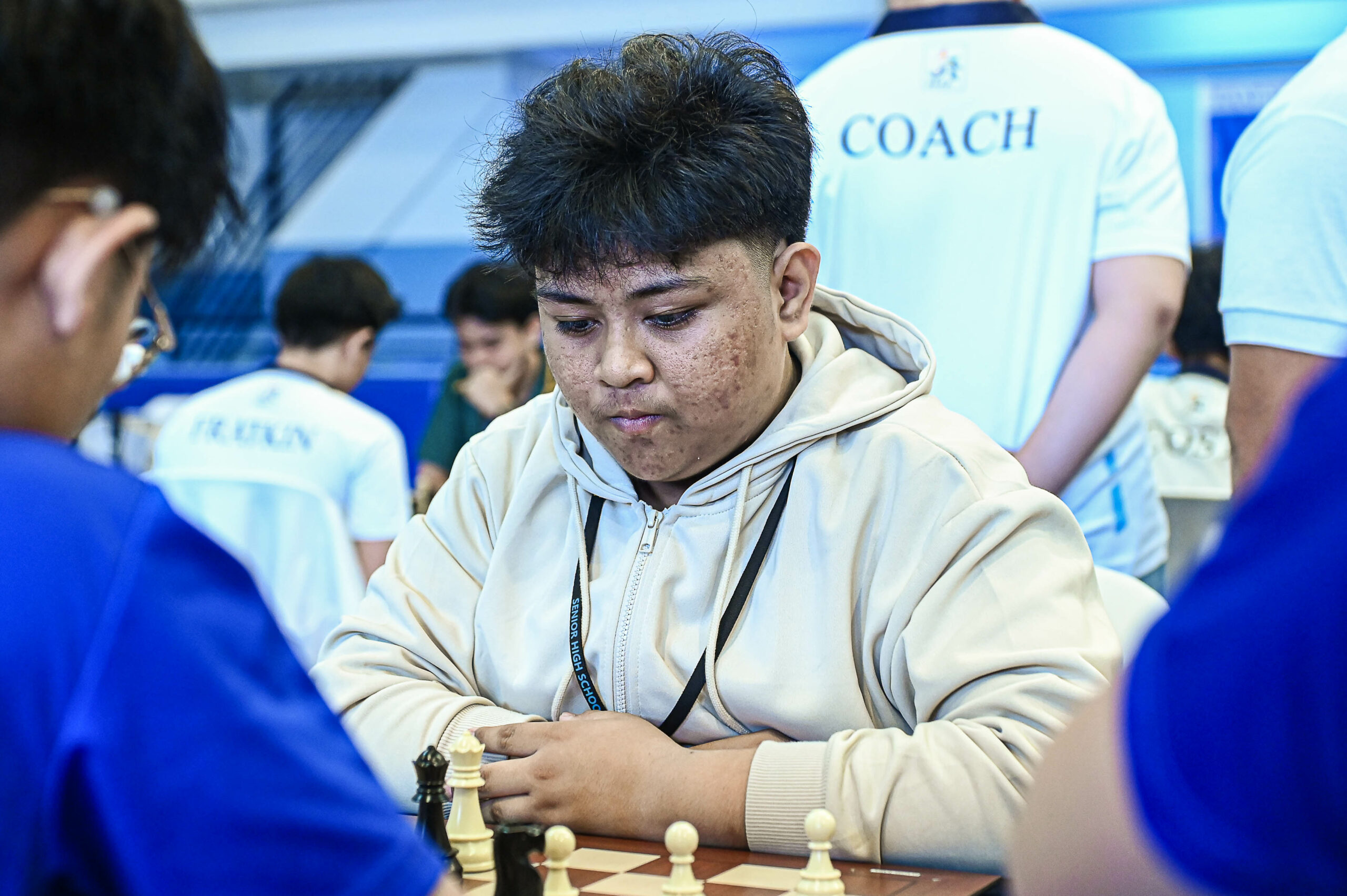 UAAP88-Blitz-Chess-HS-Boys-UST-Jian-Carlo-Rivera-5365-scaled UST, FEU dominate UAAP Blitz Chess elims as post-season matchups set ADMU AdU Chess DLSU FEU News NU UAAP UP UST - philippine sports news