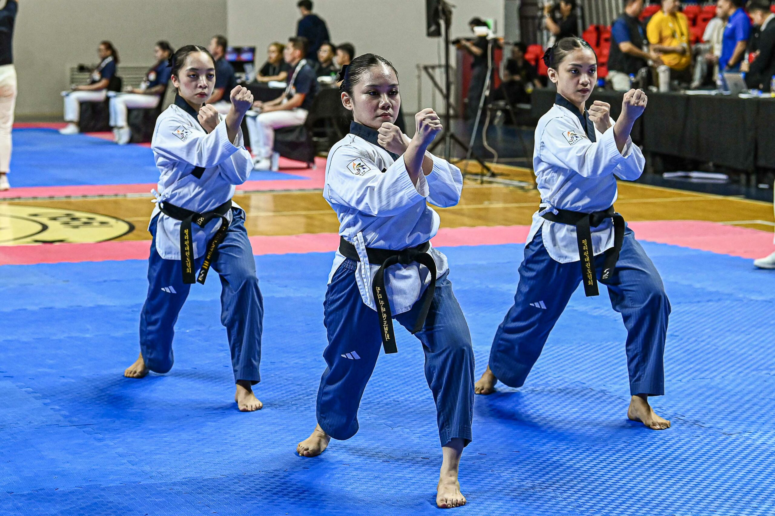 UAAP88-Poomsae-NU-Medallada-Oglayon-Esteloso-2042-scaled NU reclaims UAAP poomsae crown after 3 years, denies UST 'three-peat' bid ADMU DLSU FEU News NU Taekwondo UAAP UP UST - philippine sports news