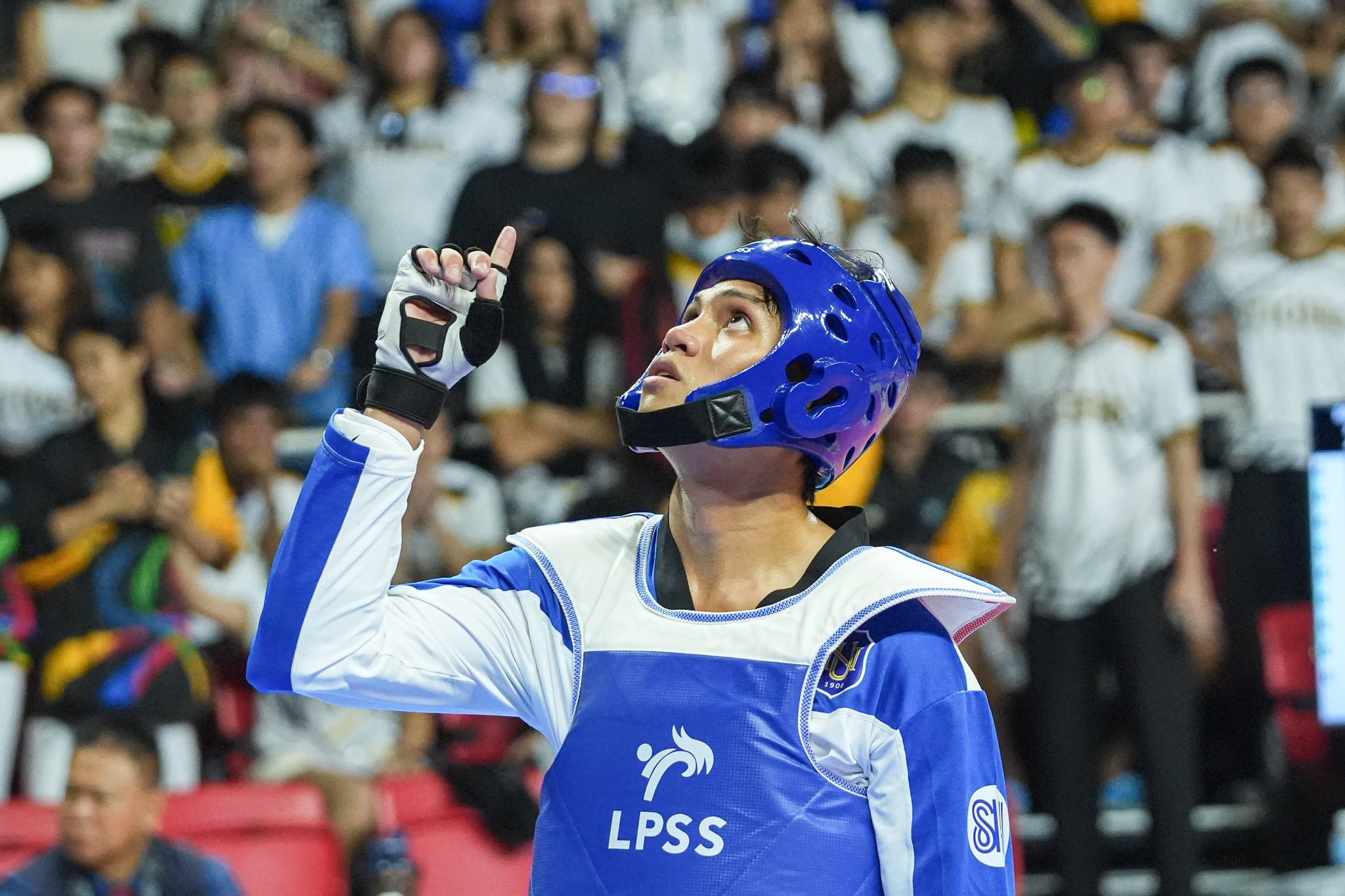 UAAP88-Taekwondo_-Mens_-MIDDLE-HEAVY_-JUNIO-Cyvir-03601 NU completes UAAP Collegiate Taerkwondo sweep with men’s, women’s kyorugi crowns News Taekwondo UAAP - philippine sports news