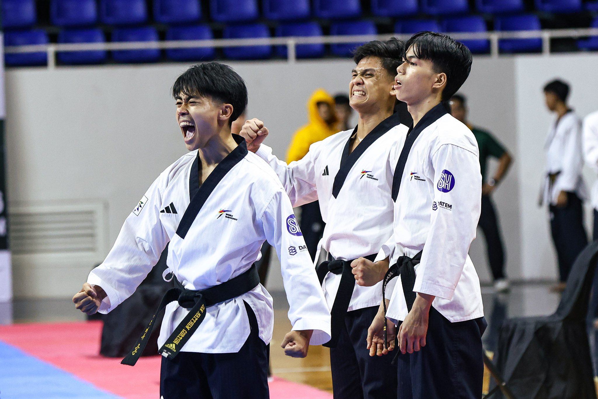 UAAPS88-Poomsae-Collegiate-Mens-Team-NU-6294 NU reclaims UAAP poomsae crown after 3 years, denies UST 'three-peat' bid ADMU DLSU FEU News NU Taekwondo UAAP UP UST - philippine sports news