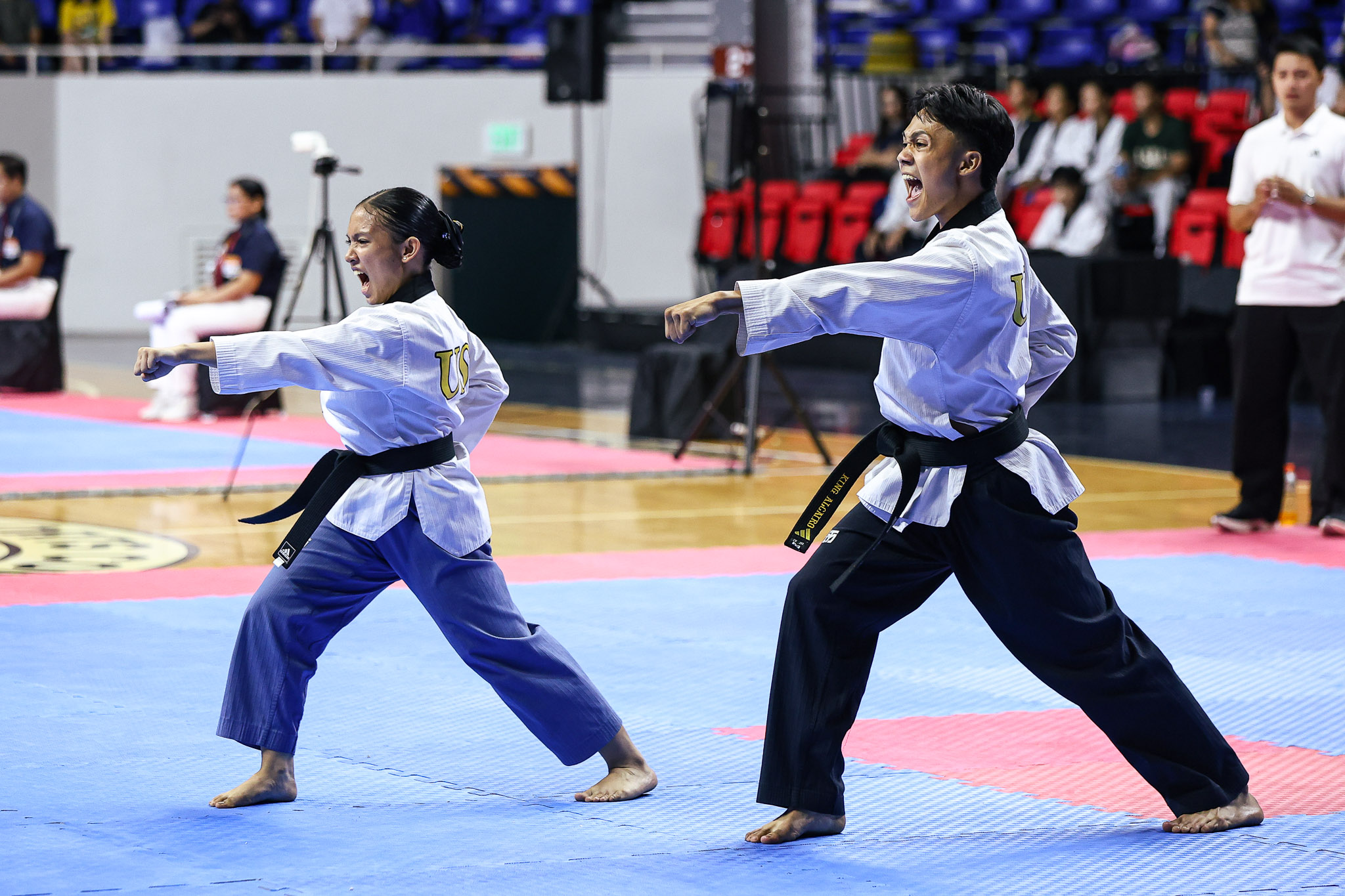 UAAPS88-Poomsae-Mixed-Doubles-ALCAIRO-King-Nash-LABAYNE-Maria-Nicole-Anne-5879 NU reclaims UAAP poomsae crown after 3 years, denies UST 'three-peat' bid ADMU DLSU FEU News NU Taekwondo UAAP UP UST - philippine sports news