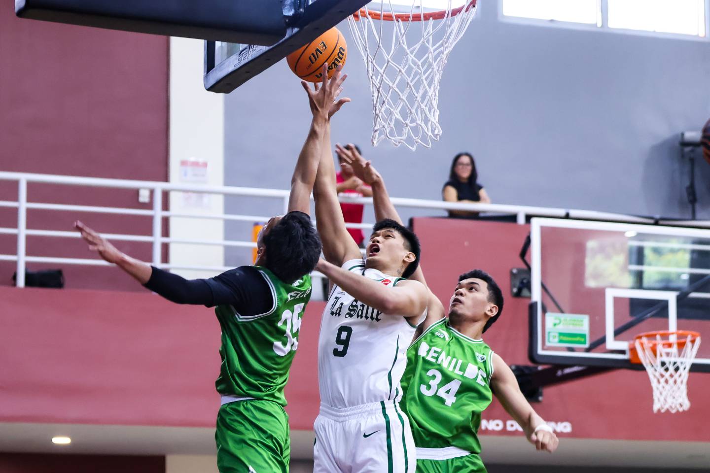 2026-Asiabasket-NSAC-DLSU-def-Benilde-Luis-Pablo La Salle, UP lead six-team UAAP charge into Asiabasket quarters ADMU AdU AU Basketball CSB CSJL DLSU EAC FEU LPU MIT News NU SBC SSC-R UP UST - philippine sports news