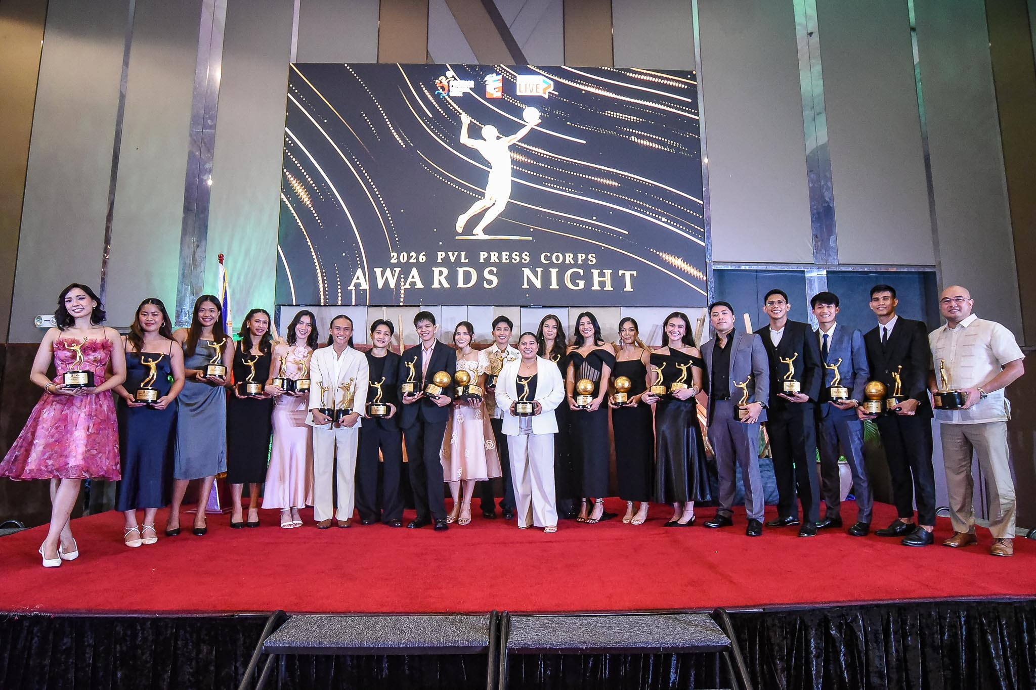 PVL, Spikers’ Turf stars light up Press Corps Awards Night