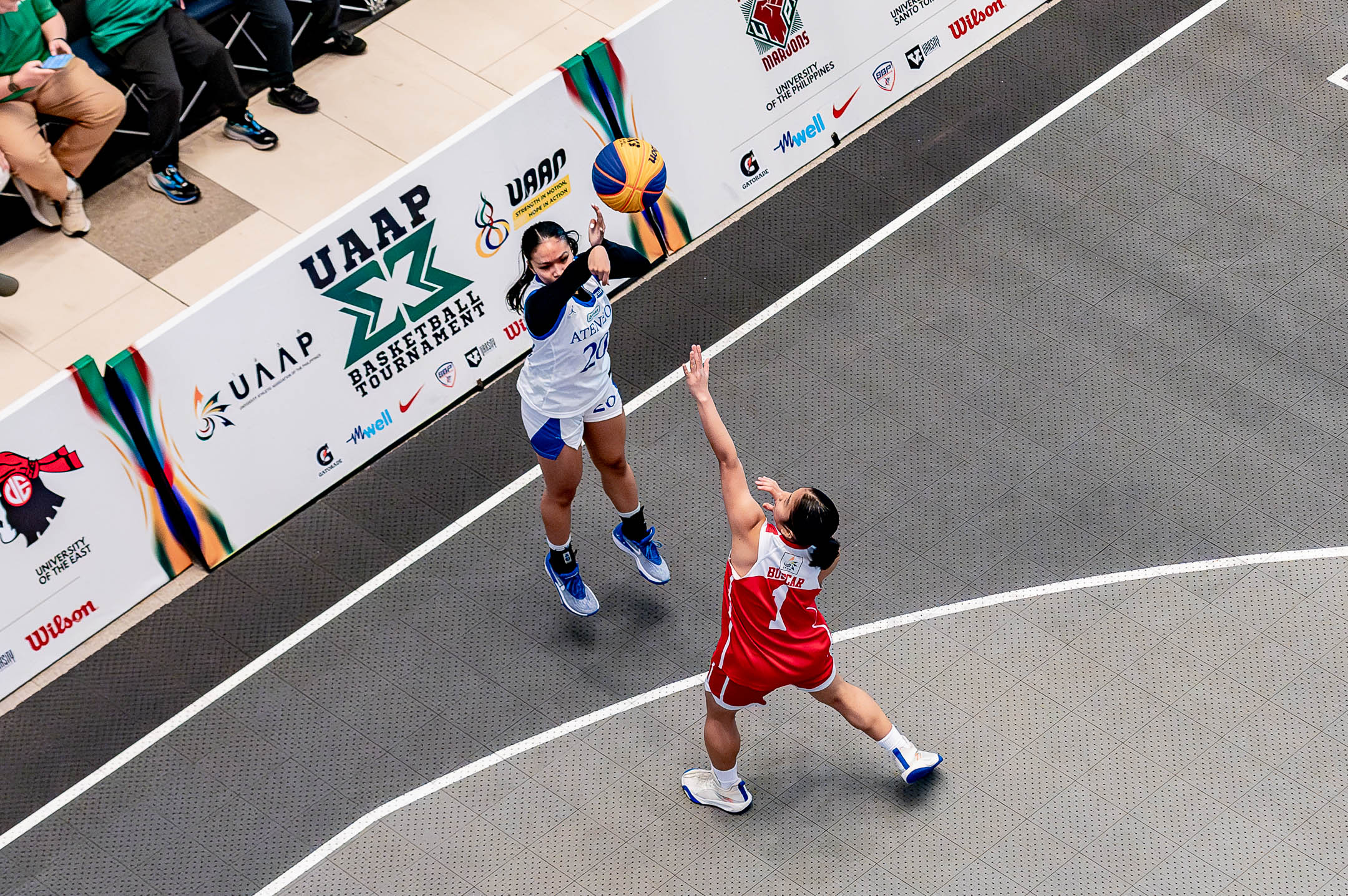 UAAP-S88-3X3-WOMENS-ATENEO-vs.-UE-Hannah-Lopez-1606 Luis Pablo perfect as La Salle dismantles Ateneo in UAAP Men's 3x3 clash 3x3 Basketball ADMU AdU DLSU FEU News NU UAAP UE UP UST - philippine sports news